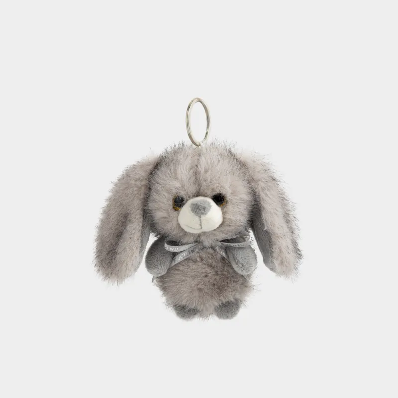 Салпыншақ, 11 см, жұмсақ, полиэстер/металл, сұр, Қоян, Rabbit