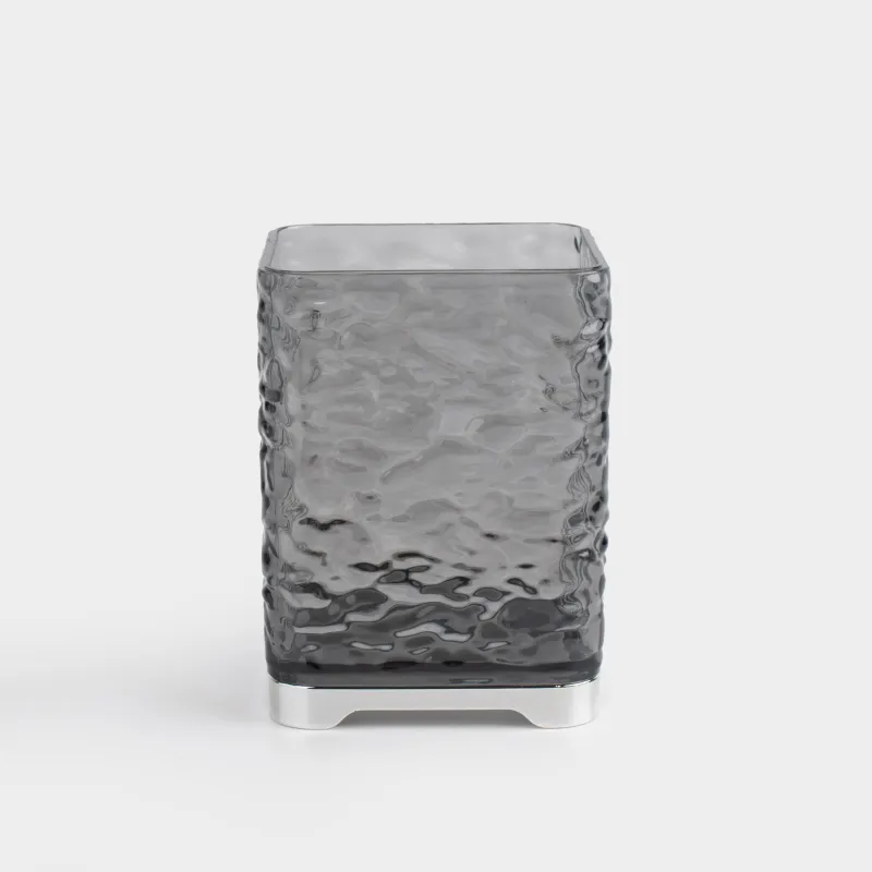 Жуынатын бөлмеге арналған стақан, 10 см, пластик, сұр, Renaissance clear