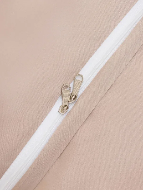 Төсек жиынтығы, Еуро, tencel 300 ТС, сүтті сарғылт-қоңыр, Бұтақтар, Tencel, image-3