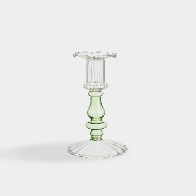 Подсвечник, для тонкой свечи, Clear color