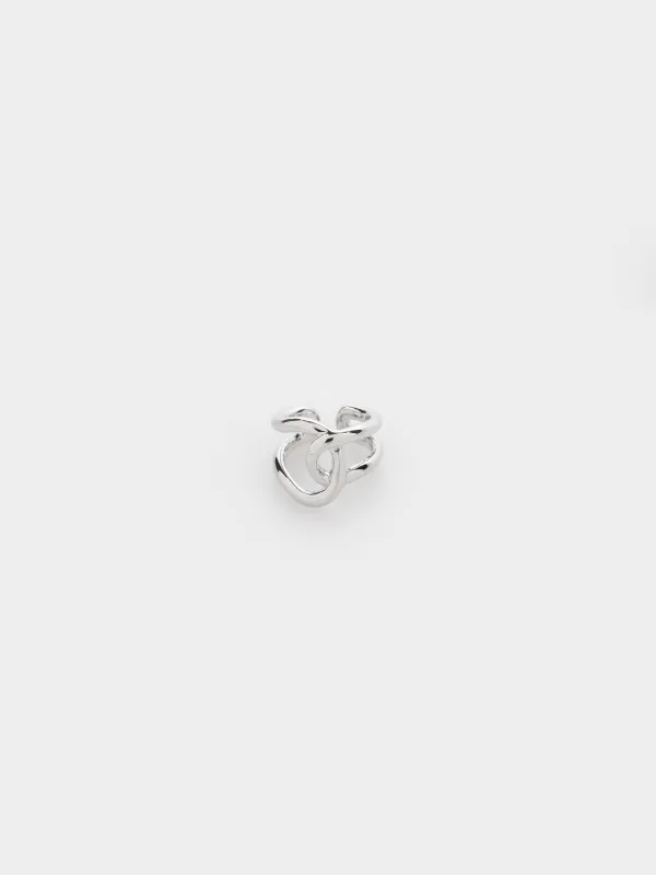 Сақина, 2 см, бірыңғай өлшем, металл, күміс, Jewelry, image-0