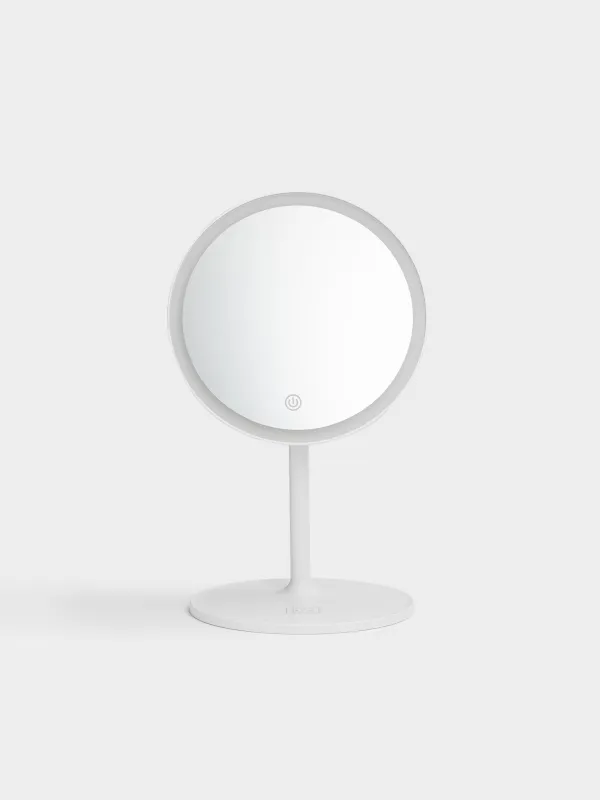 Үстел үсті айна, 33х17/20 cm, жарықтандырылған, стендте, пластик, дөңгелек, АҚ, Веста, image-1