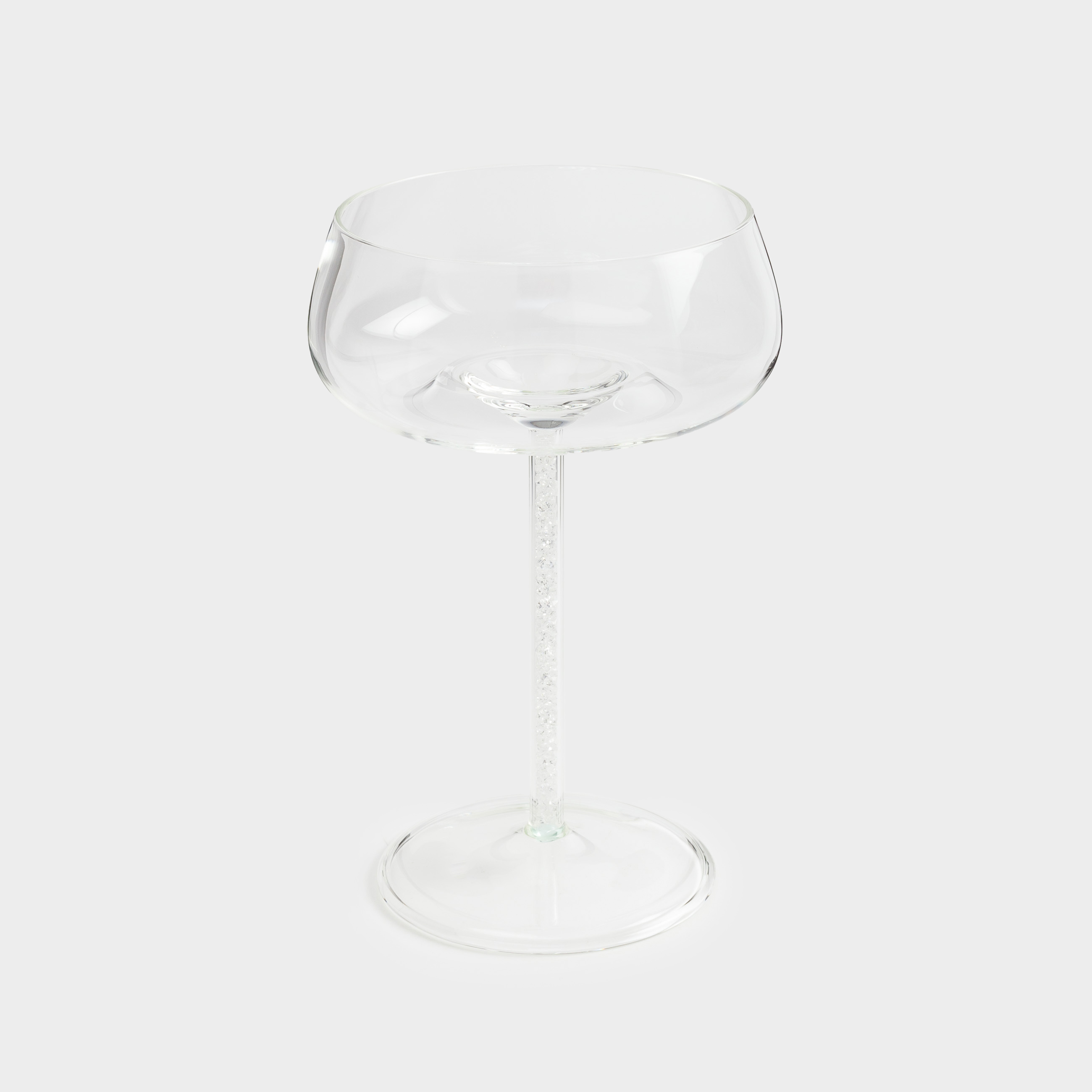 Бокал-креманка для шампанского, 270 мл, 2 шт, стекло Б/стразы, Sorento crystal, image-1