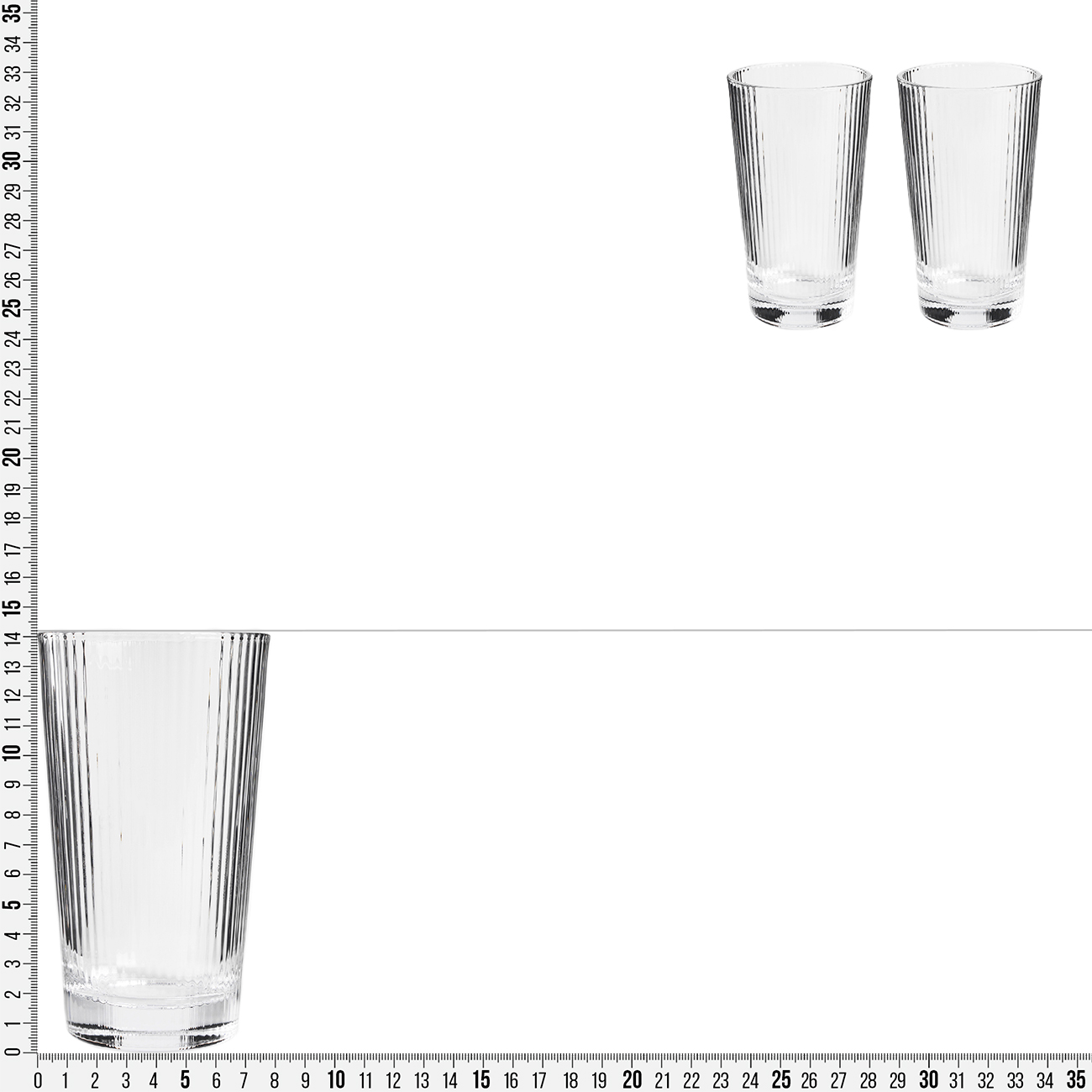 Стакан, 14 см, 400 мл, 2 шт, стекло Р, Ribby, image-5