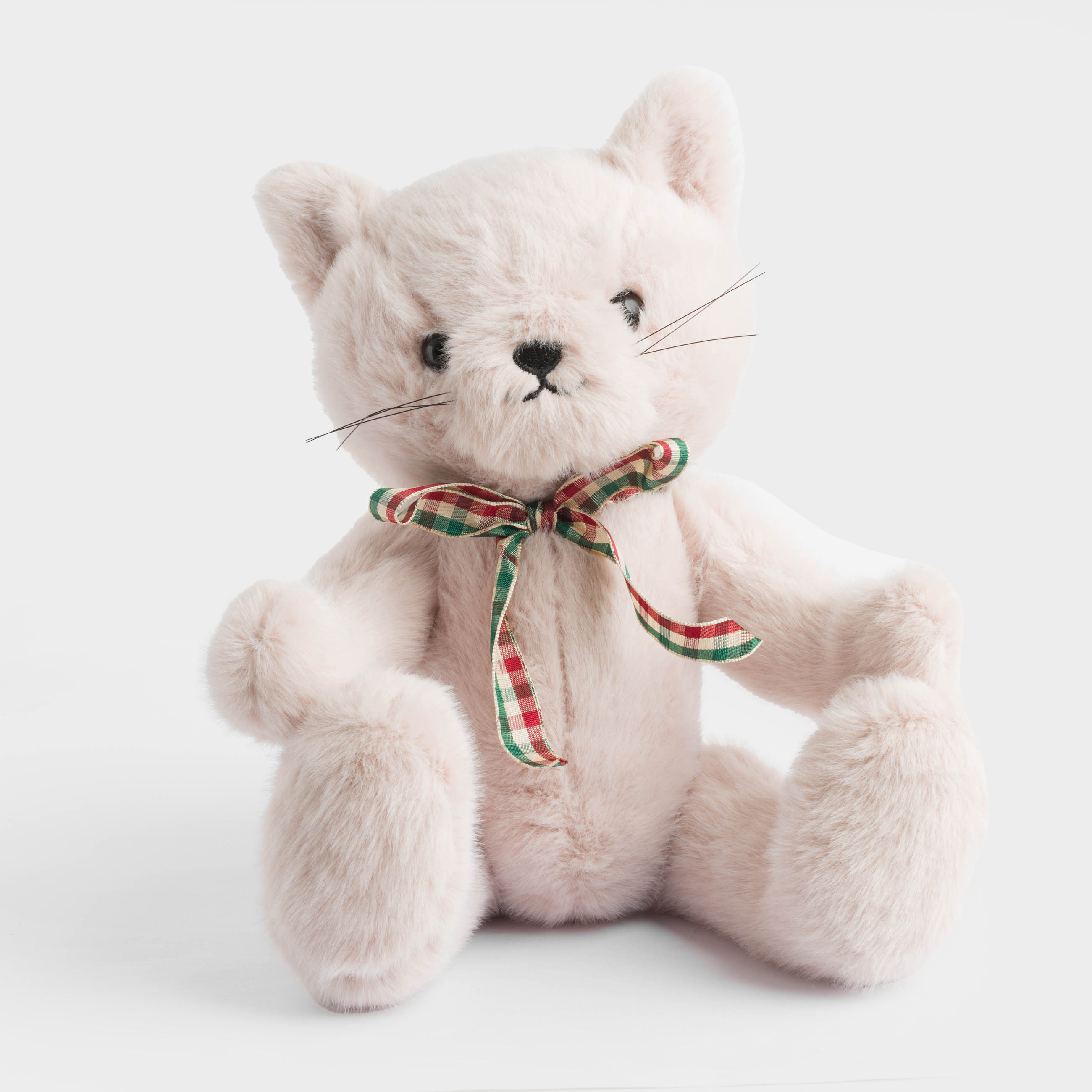 Игрушка, 35 см, мягкая, с подвижными лапами, полиэстер, бежевая, Кот, Cat, image-0