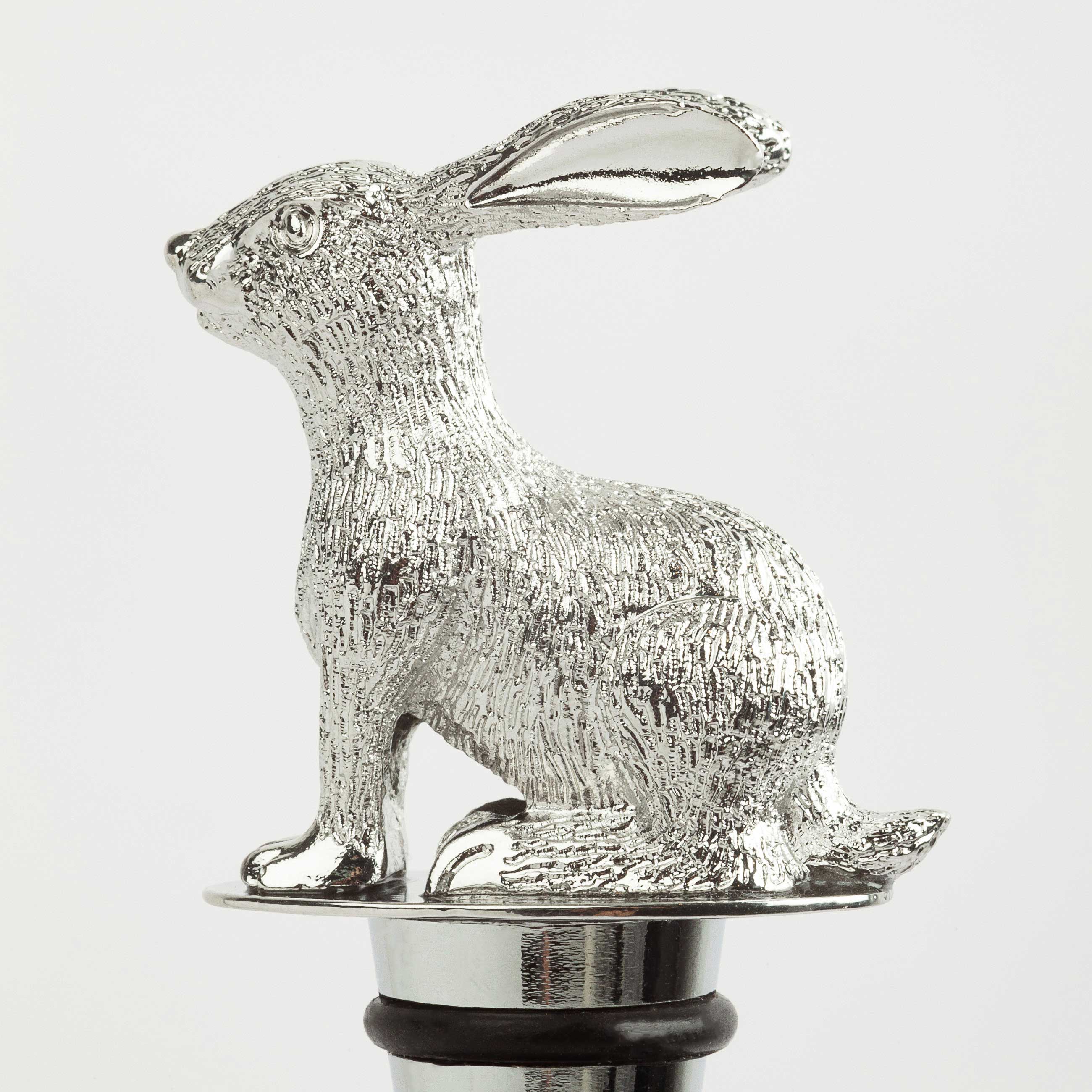 Пробка для винной бутылки, 11 см, металл, Кролик, Rabbit, image-2