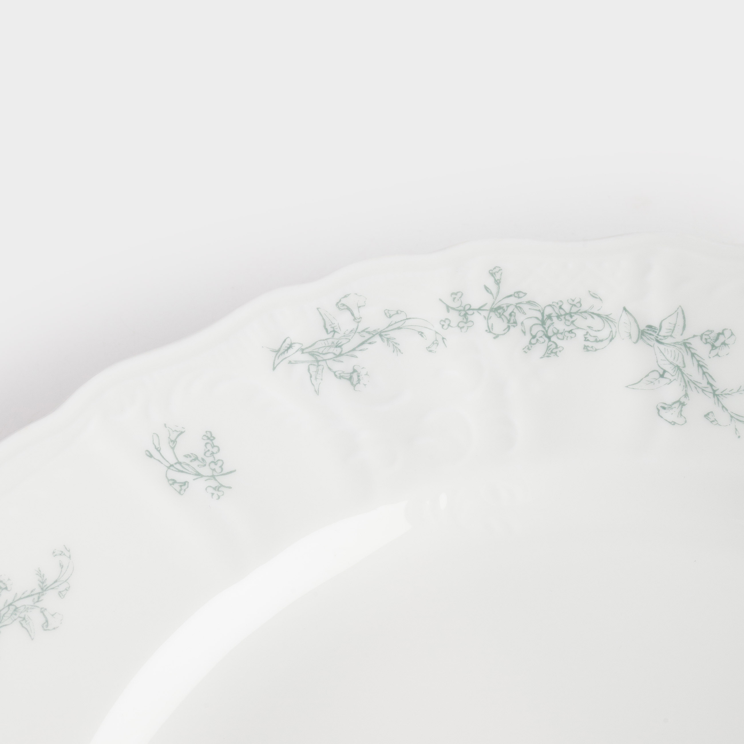 Тарелка обеденная, 27 см, фарфор Fine Bone China, белая, Кролик и цветы, Easter blooming, image-3