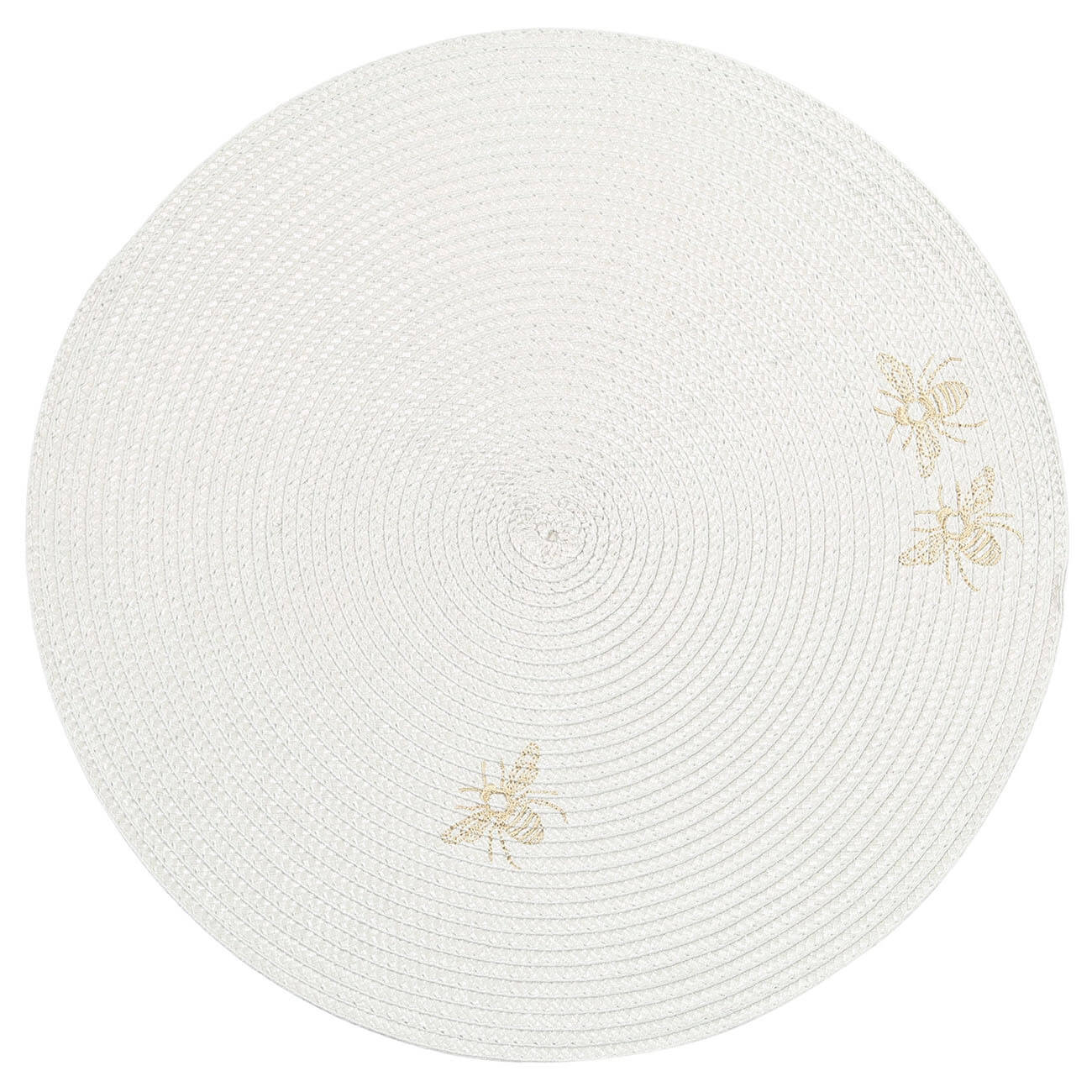 Аспаптарға арналған майлық, 38 см, полипропилен / ПЭТ, дөңгелек, ашық сарғылт-қоңыр, аралар, Circle embroidery изображение № 1