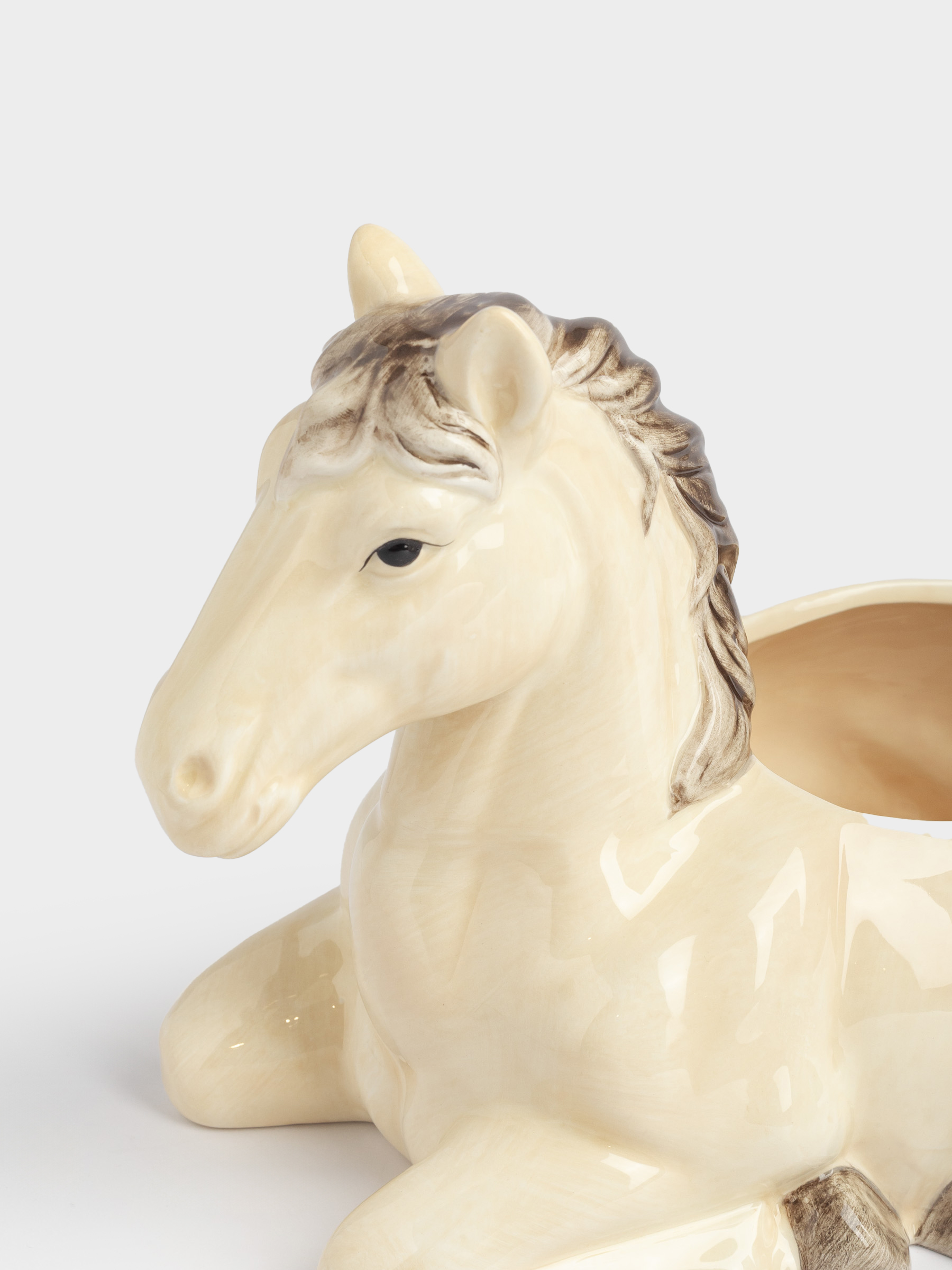 Кәмпит ыдысы, 26х17 см, керамика, қоңыр, Жылқы, Natural horse, image-4