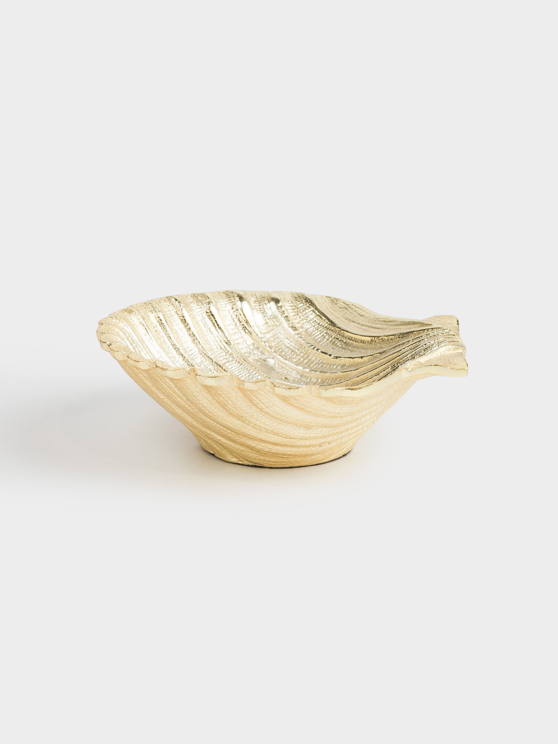 Блюдо декоративное, 13х14 см, металл, золотистое, Ракушка, Fantastic gold, image-3