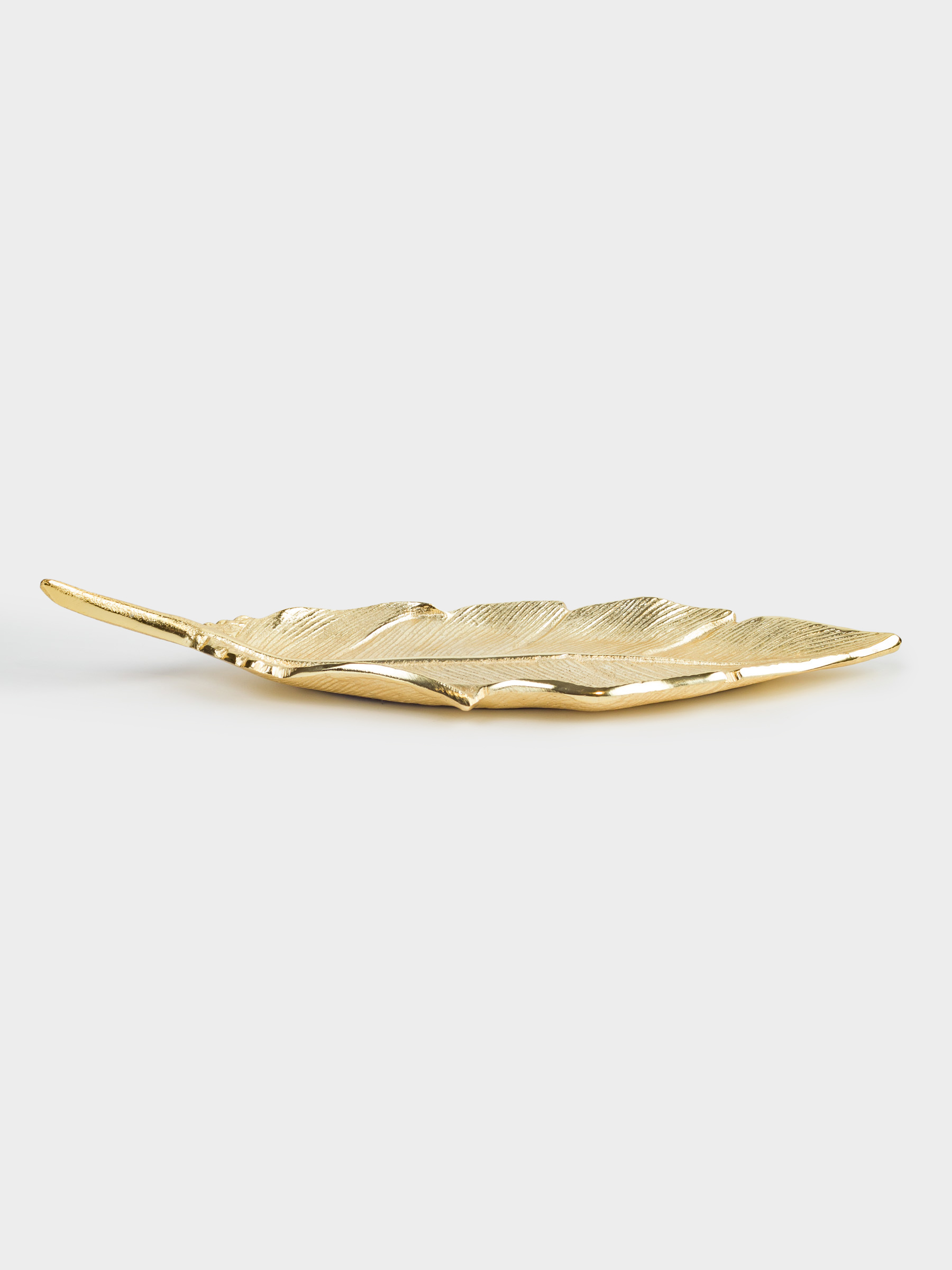 Блюдо декоративное, 26х9 см, металл, золотистое, Лист, Fantastic gold, image-2