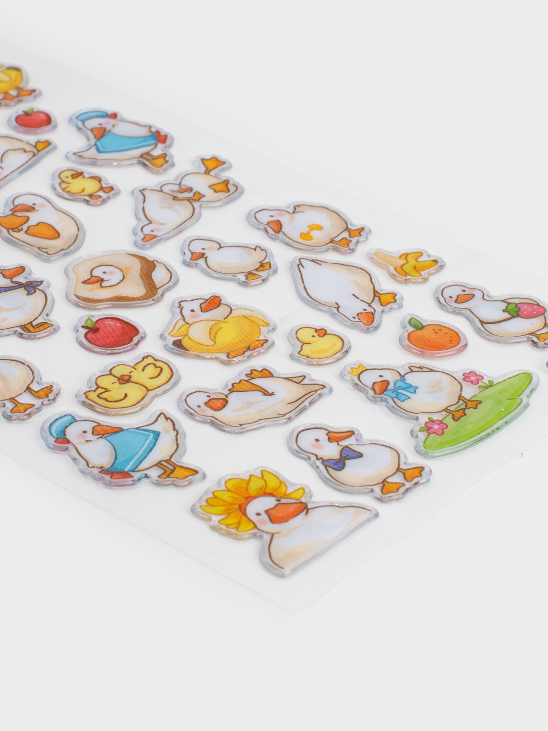 Жапсырмалар жинағы, 17х9 см, 41 дана, бір реттік, ПВХ, Үйректер, Duck yellow, image-3
