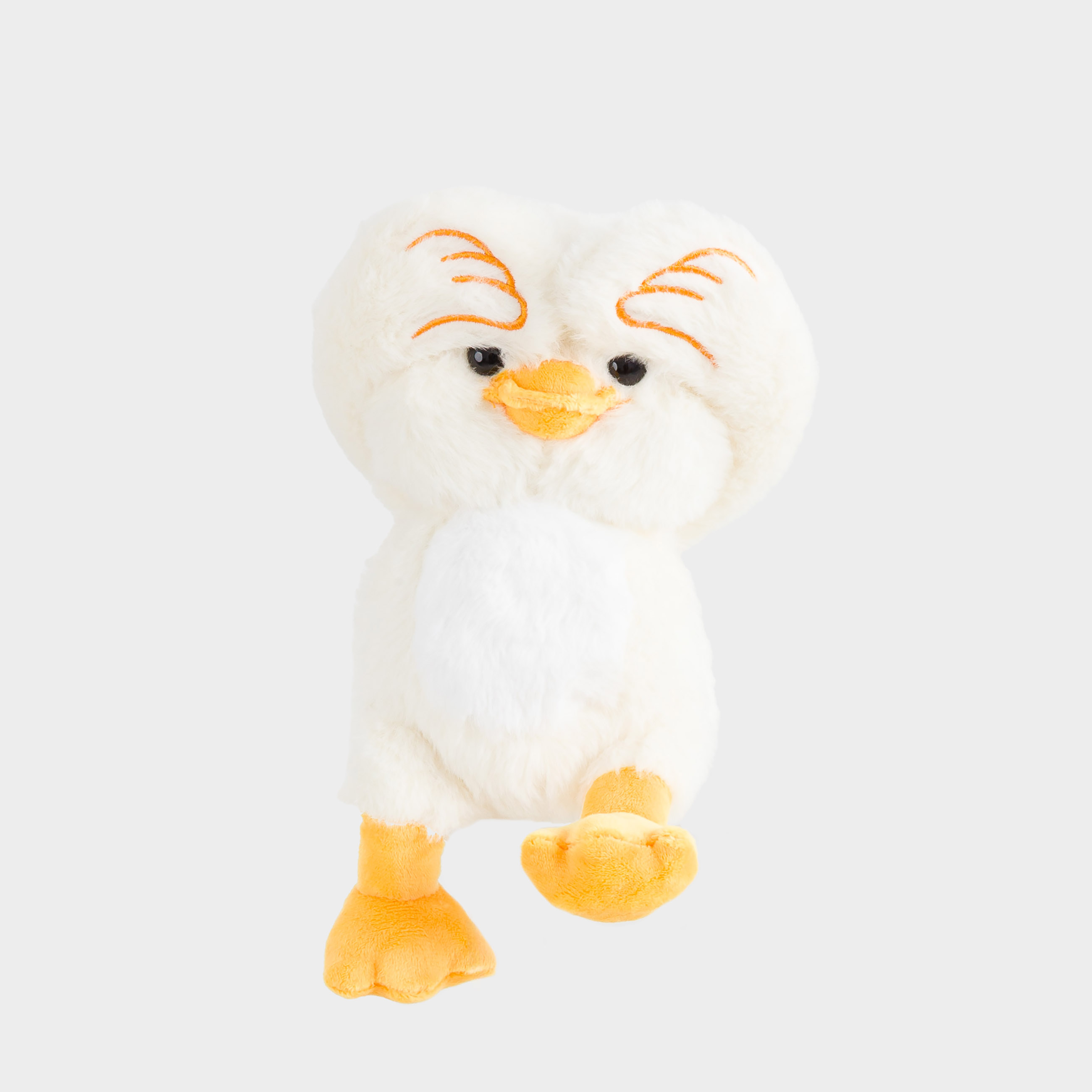 Игрушка, 27 см, мягкая, с магнитными лапами, полиэстер, молочная, Утка, Duck toy, image-1