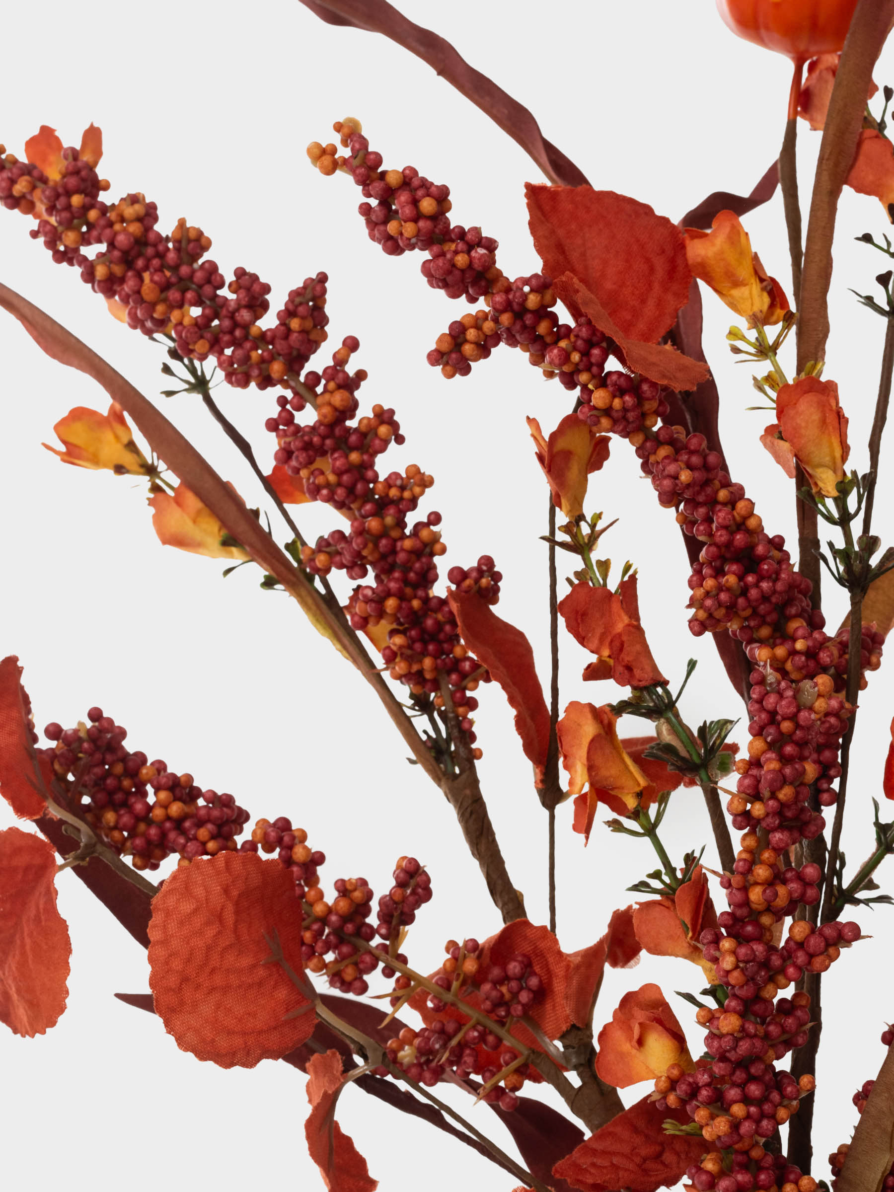 Сәндік бұтақ, 55 см, пластик/қағаз, Гүлдер мен асқабақтар, Forest symphony decor, image-3