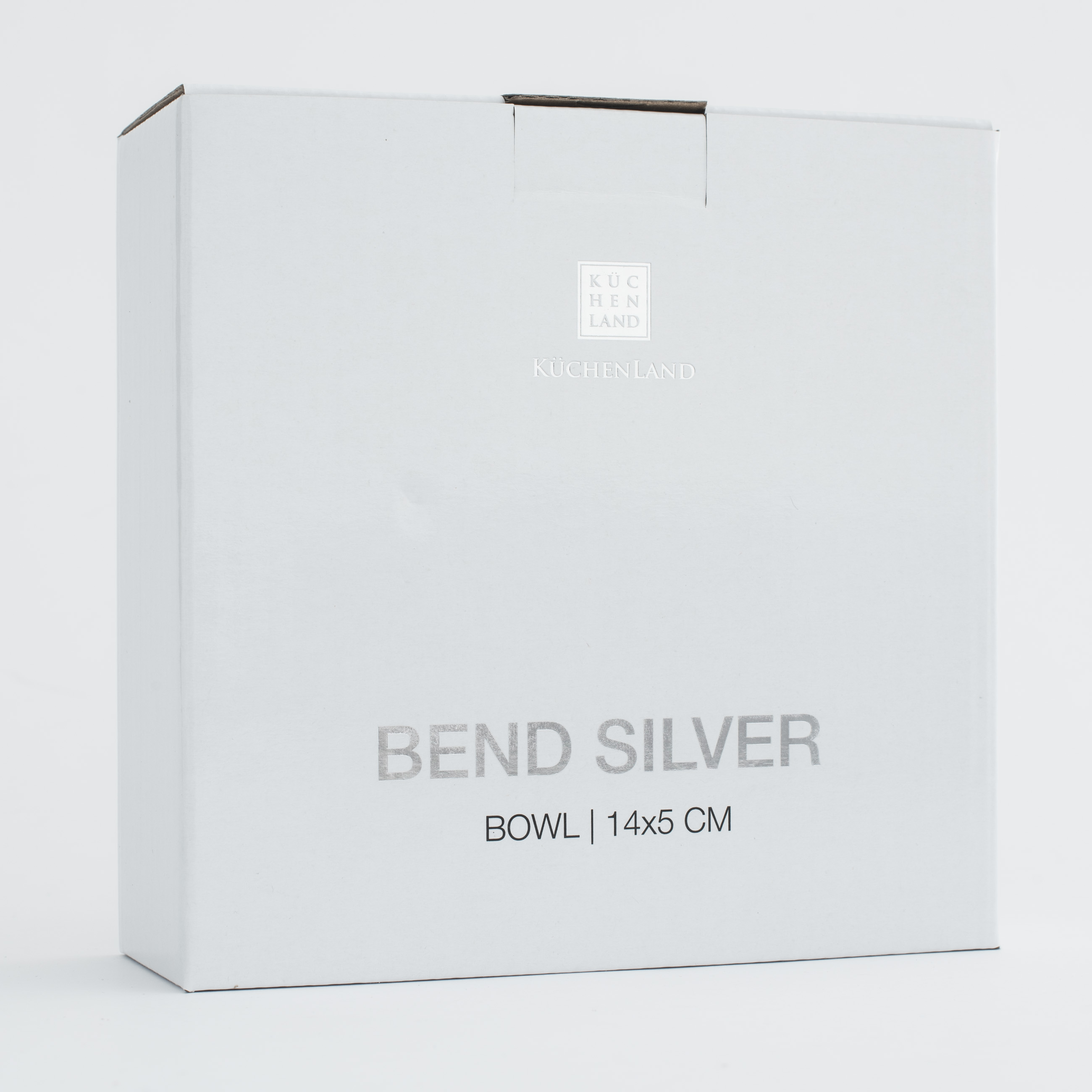 Piala, 14x5 см, фарфор F, ақ, Bend silver изображение № 6