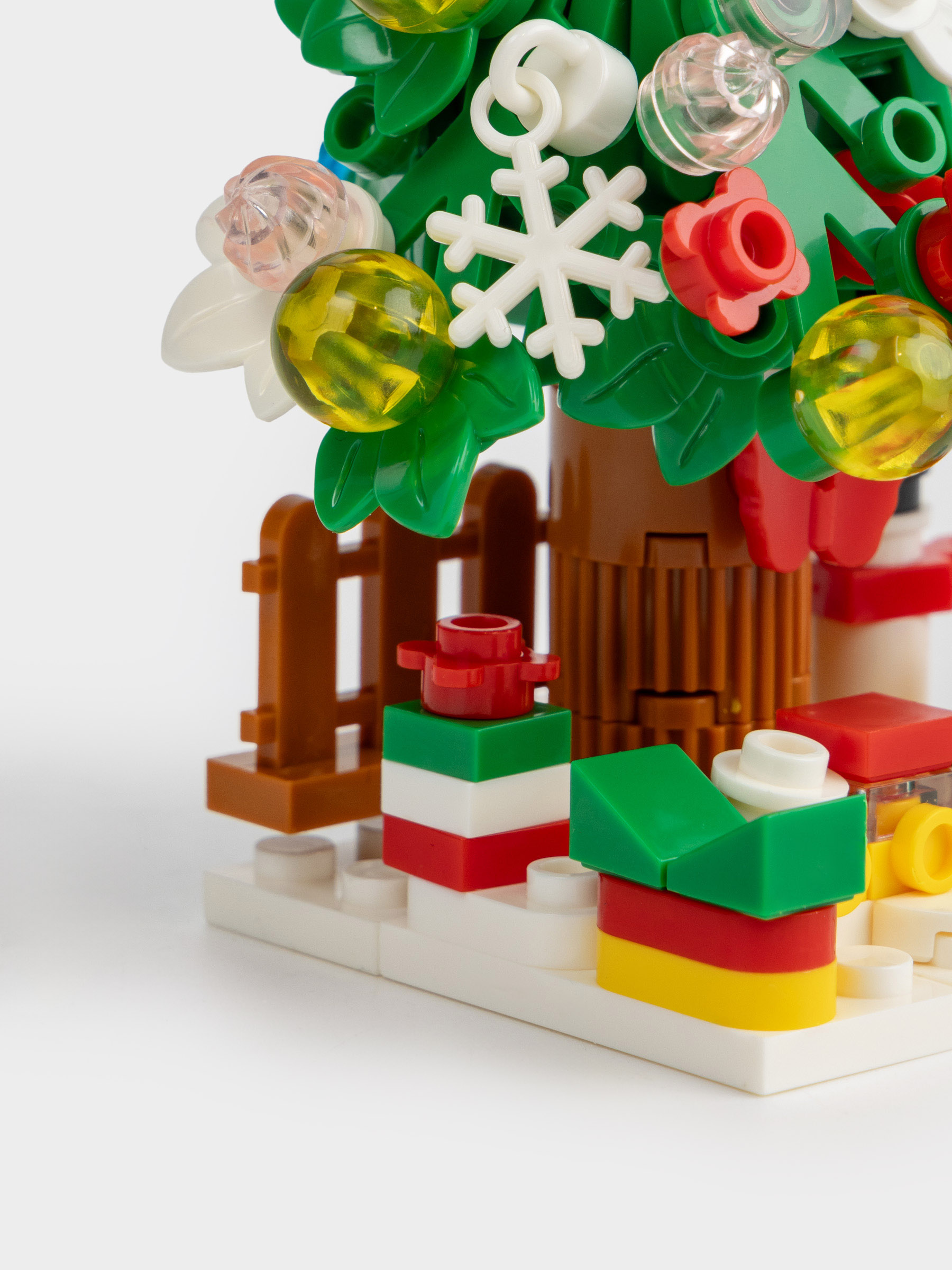 Конструктор, 13х7 см, 128 деталей, пластик, цветной, Елочка, Hobby kids, image-1