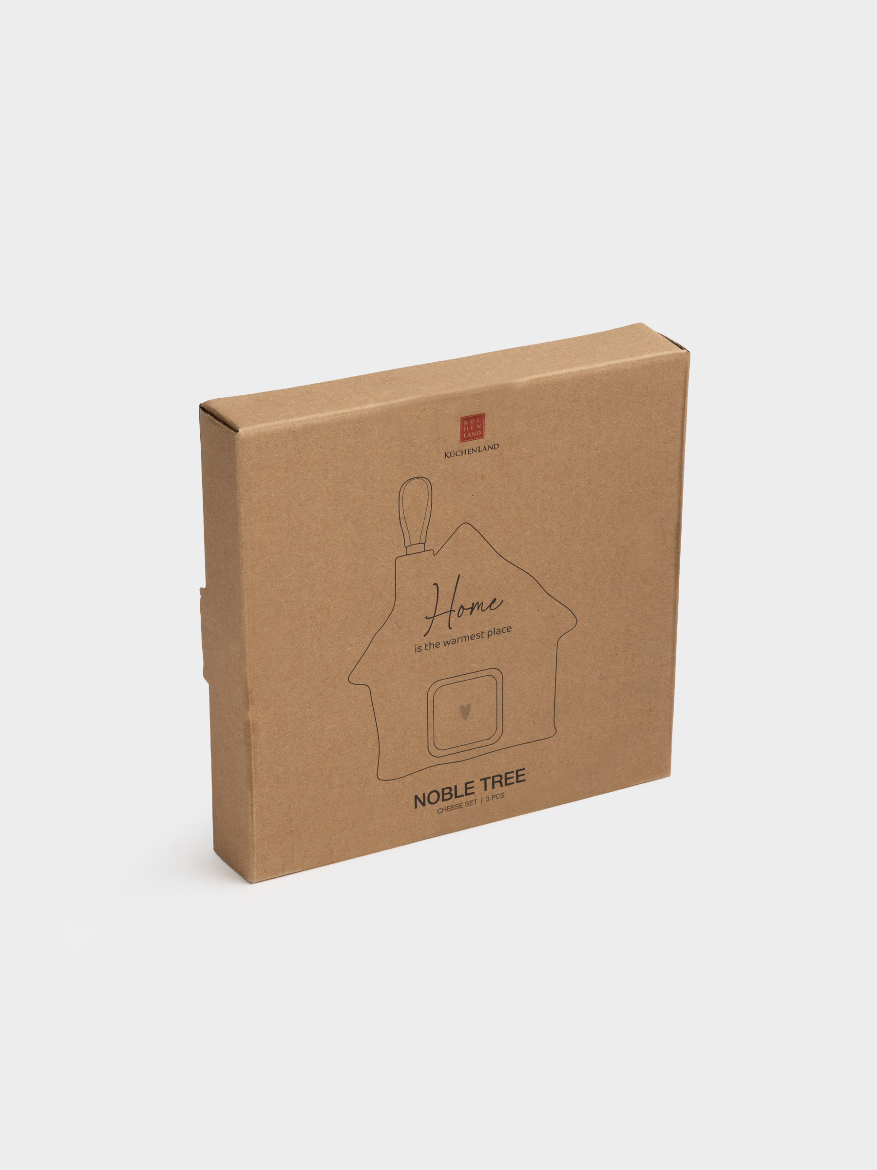 Ірімшікке арналған жиынтық, 3 зат, тақта-ыдыс/кесе, болат/ағаш/керамика, Үй, Noble tree, image-6