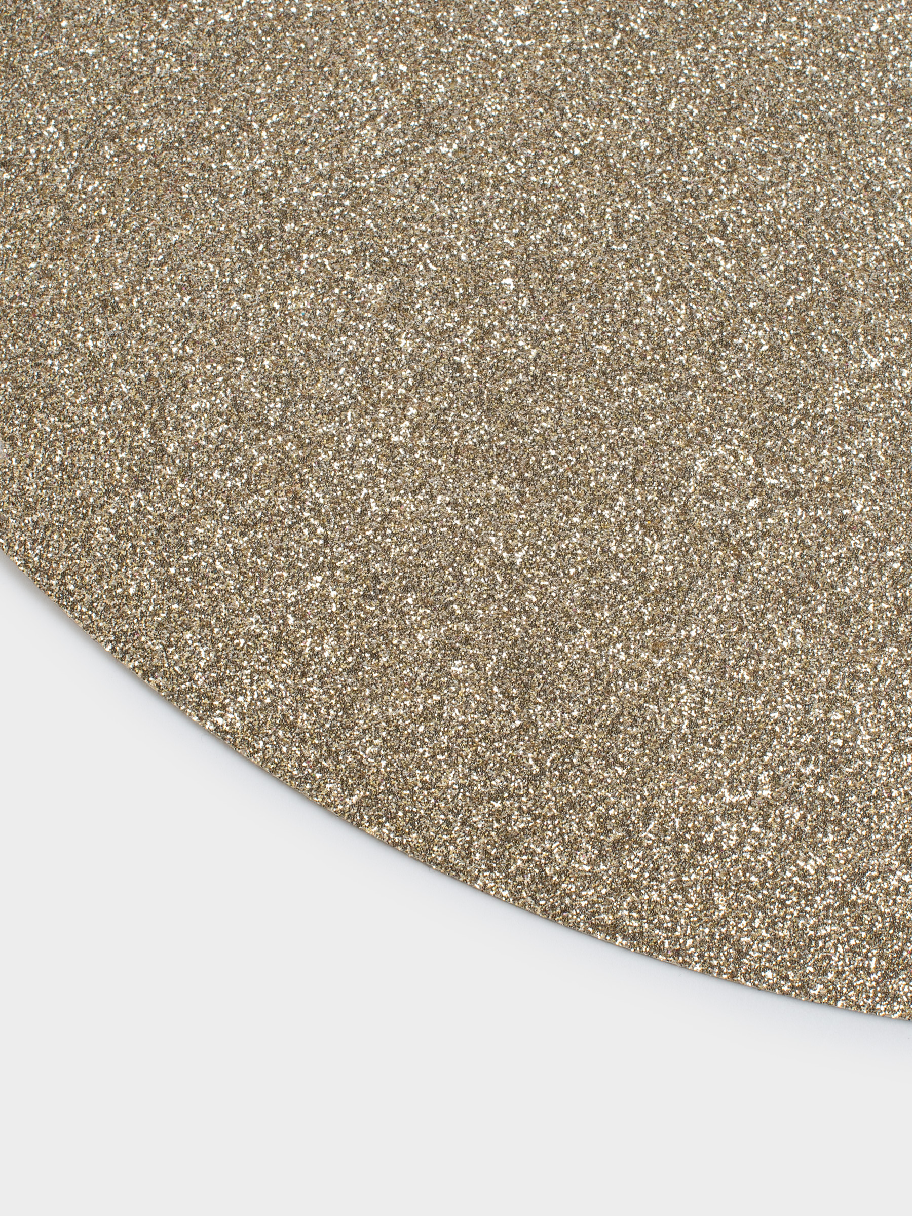 Аспаптарға арналған майлық, 38 см, ПВХ, дөңгелек, шампан, Glitter mat, image-2