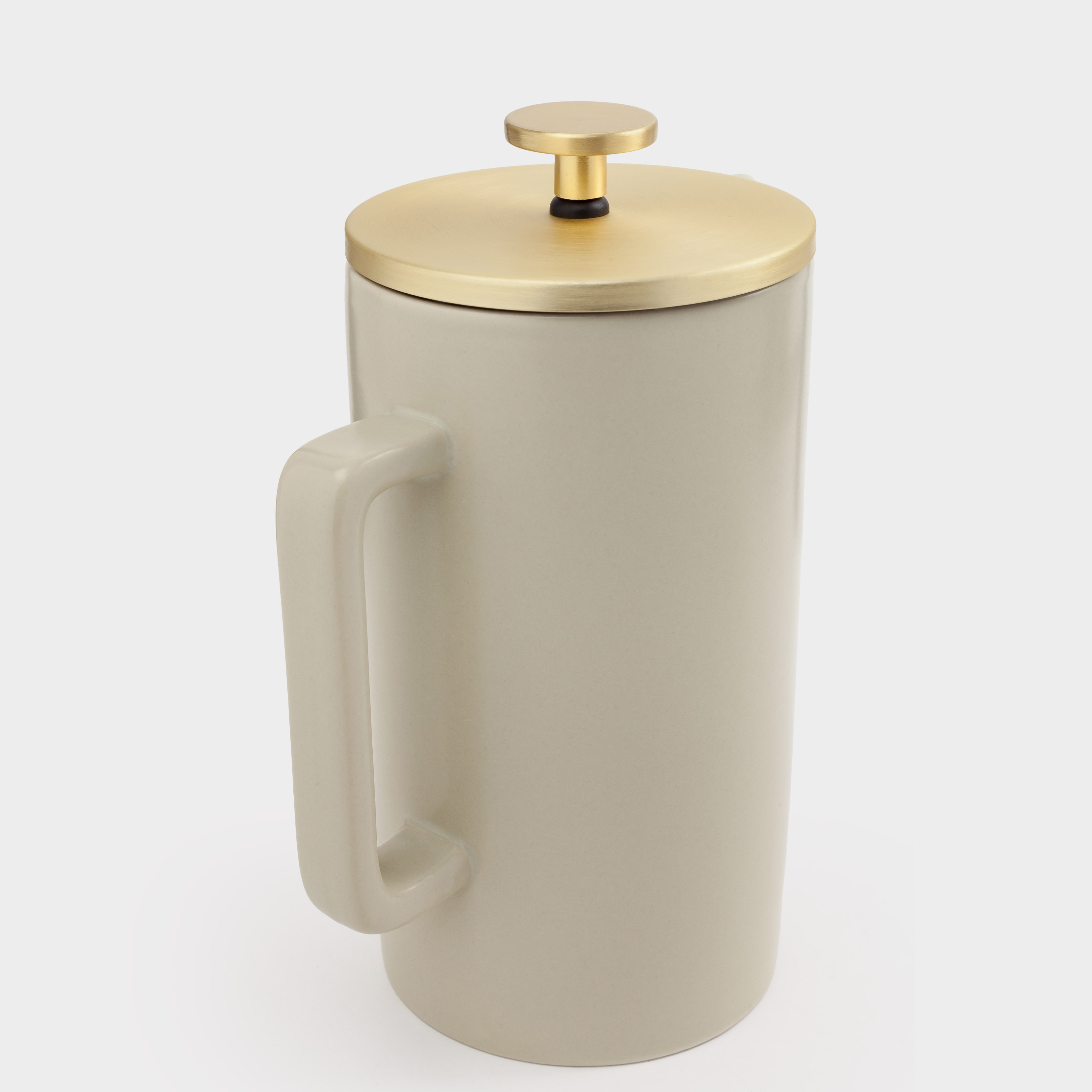 Френч-пресс, 700 мл, керамика/сталь, бежево-золотистый, Latte, image-2