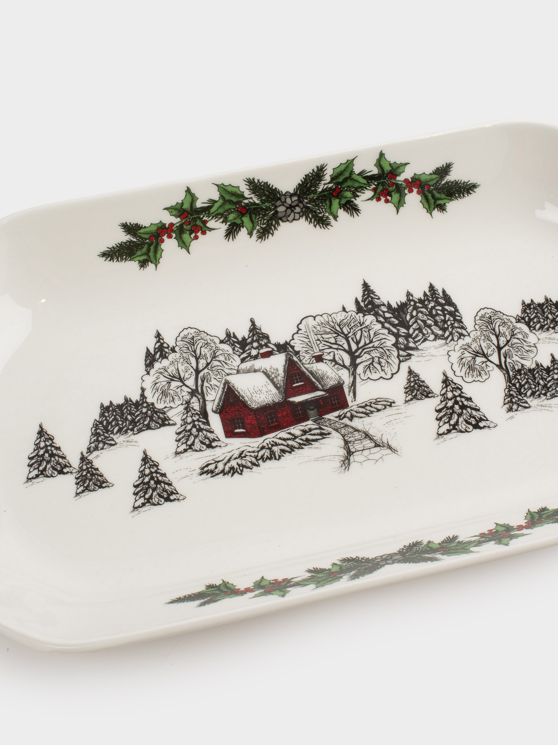 Ыдыс, 31х17 см, фарфор N, ақ, Ормандағы үй, Forest house, image-3