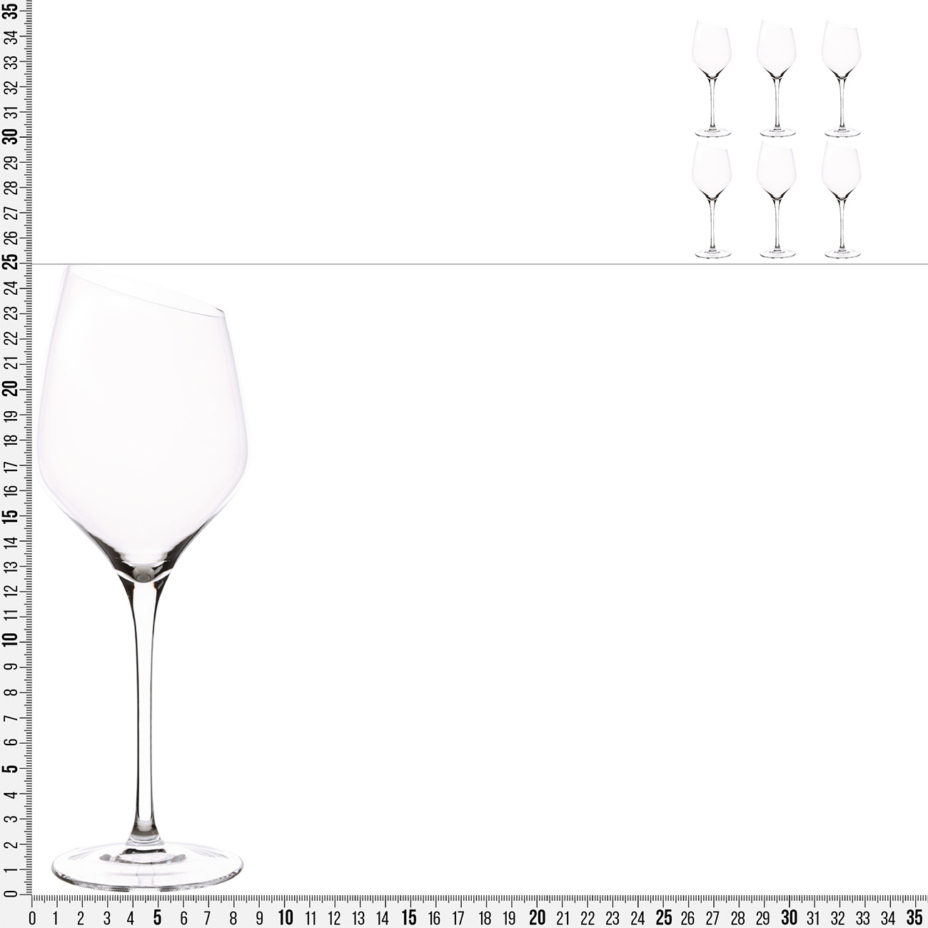 Бокал для белого вина, 460 мл, 6 шт, стекло, Charm L изображение № 4