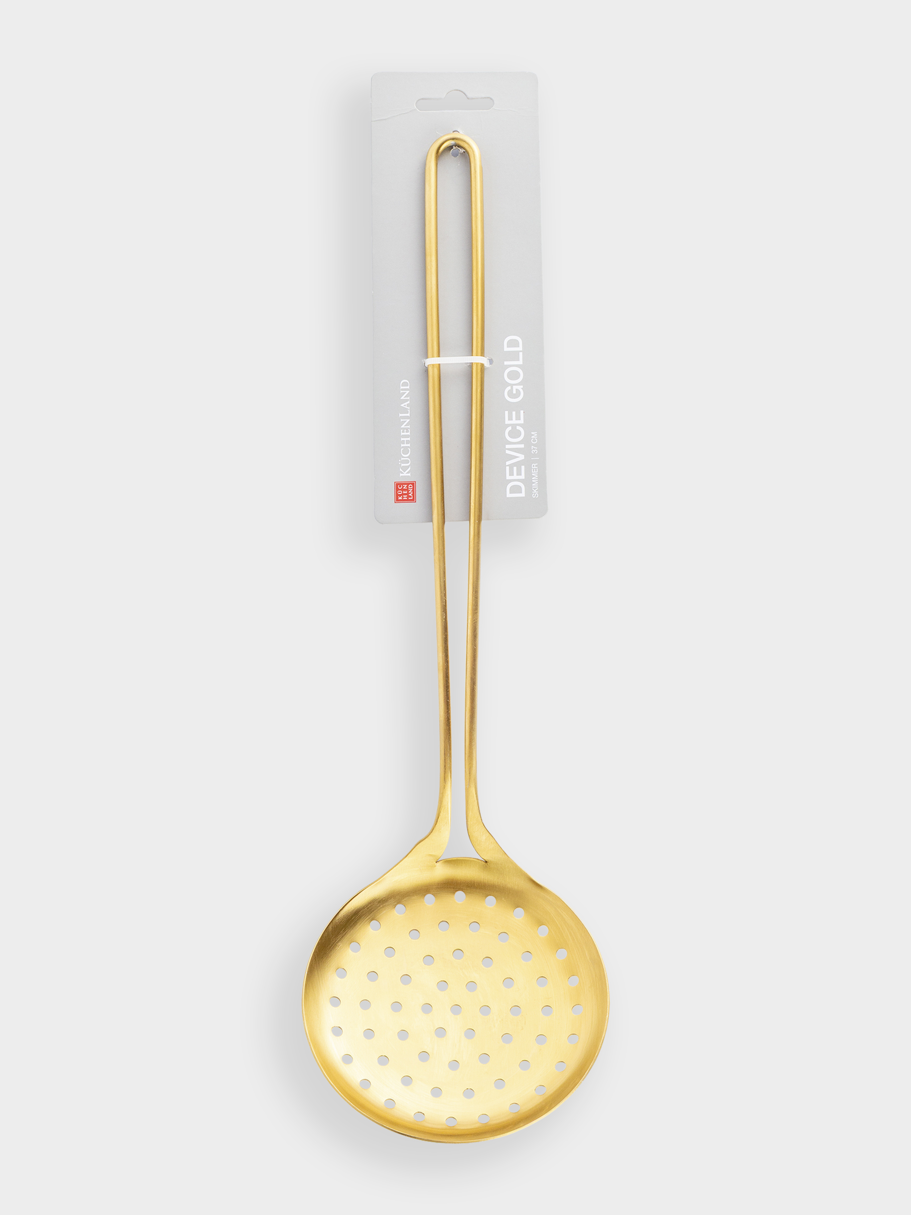 Шумовка, 37 см, сталь, золотистая, Device gold, image-4