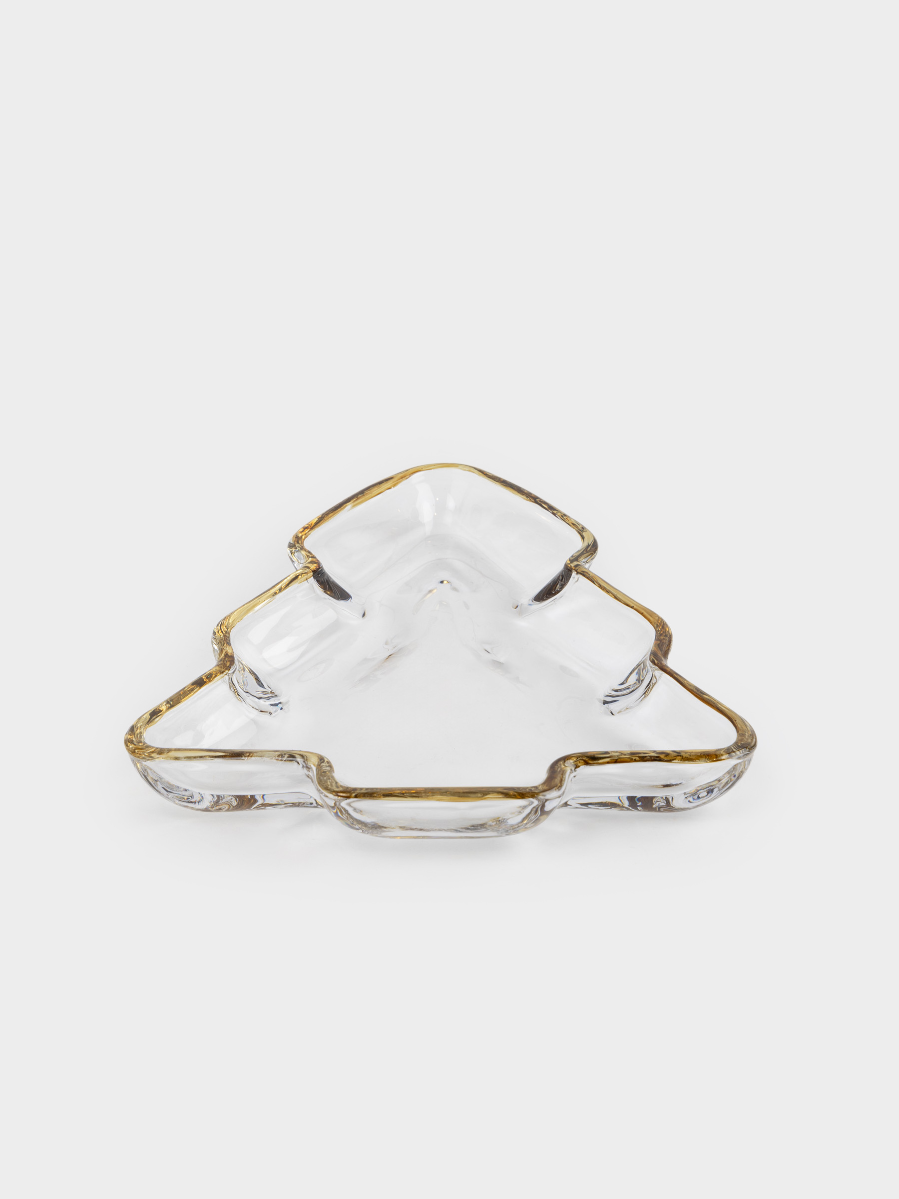 Блюдо, 20х17х2 см, стекло, с золотистым кантом, Ель, Christmas classic, image-4