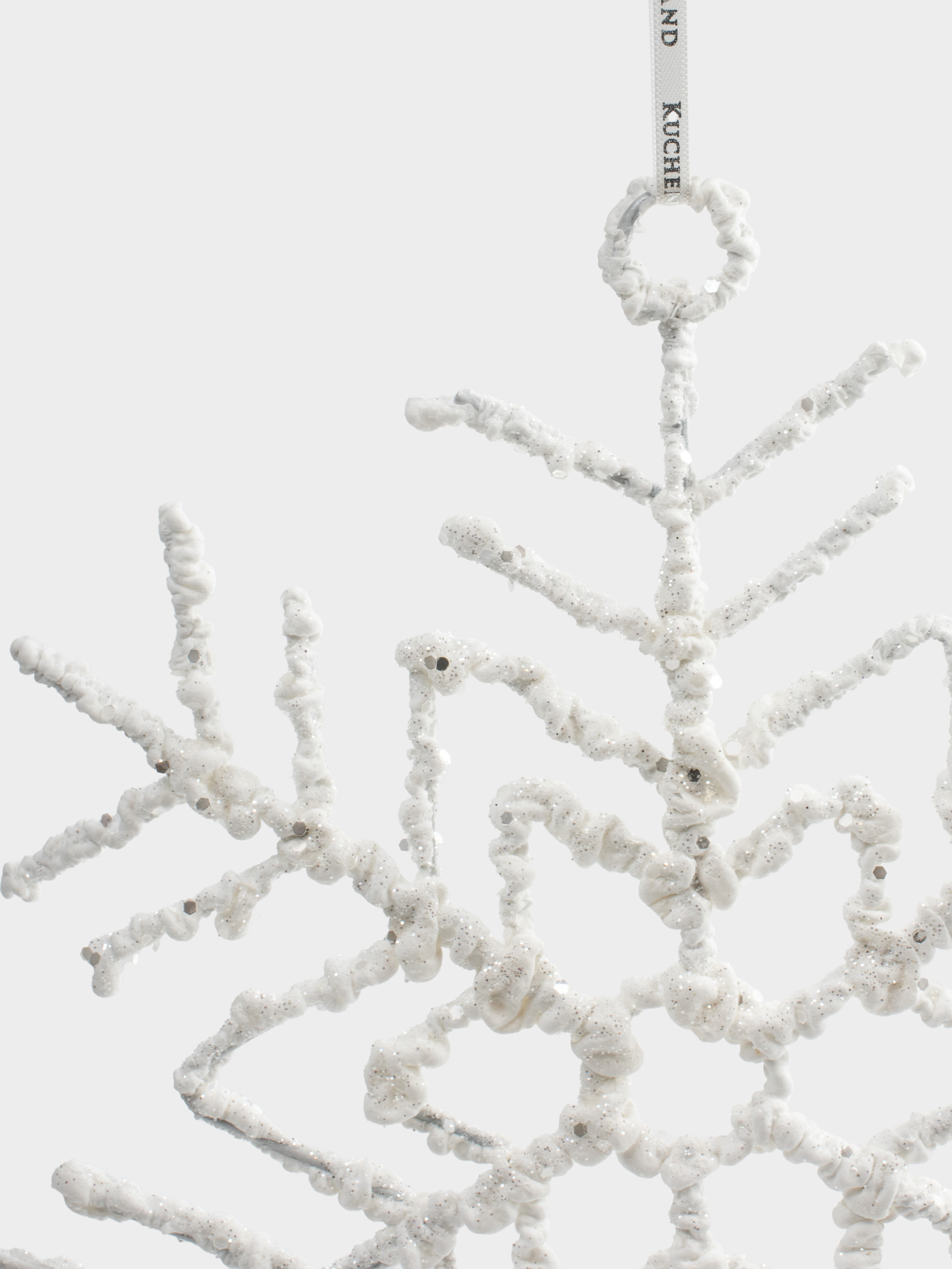 Сәндік әшекей, 25х28 см, пластик, күміс, Қар ұшқыны, Figure sparkle, image-1
