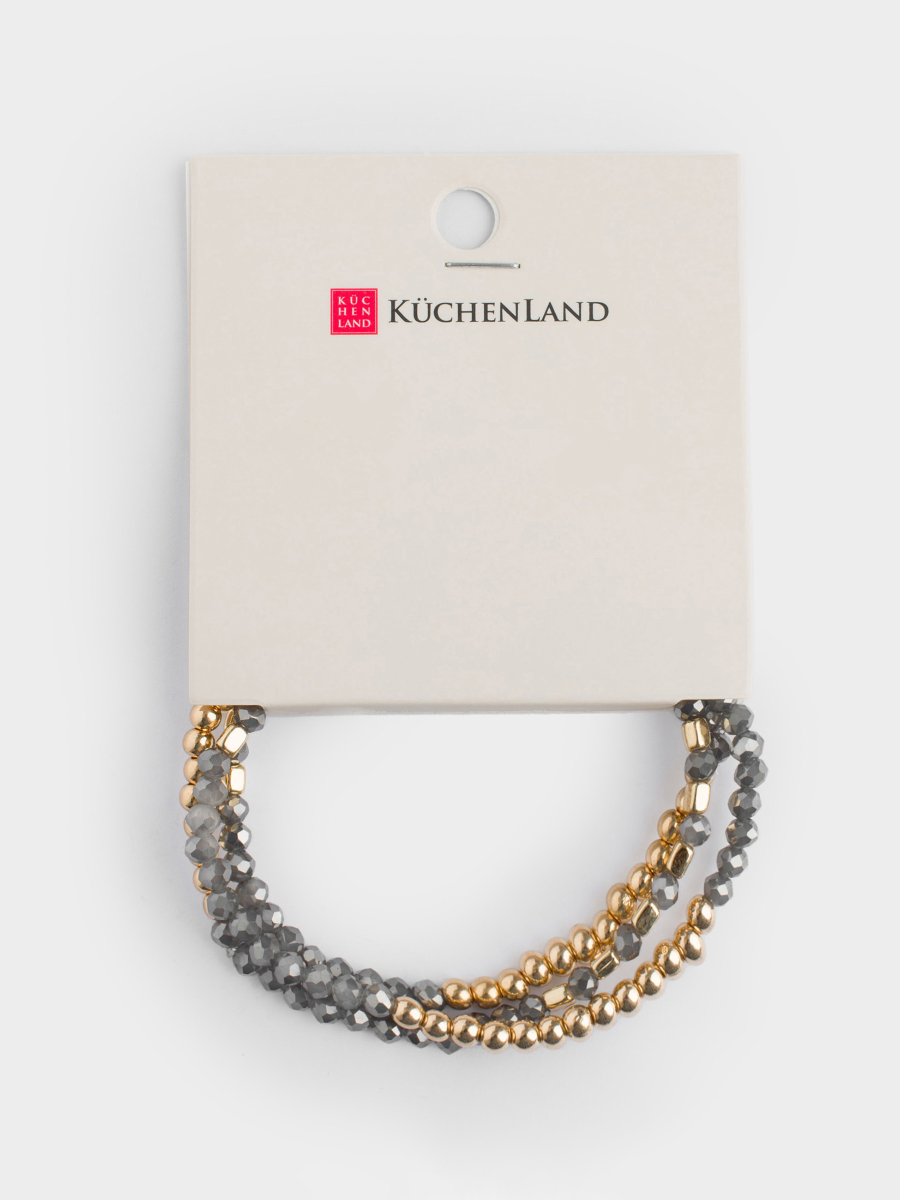 Браслет, 17 см, 3 шт, акрил/пластик, коричневый, Jewelry, image-3