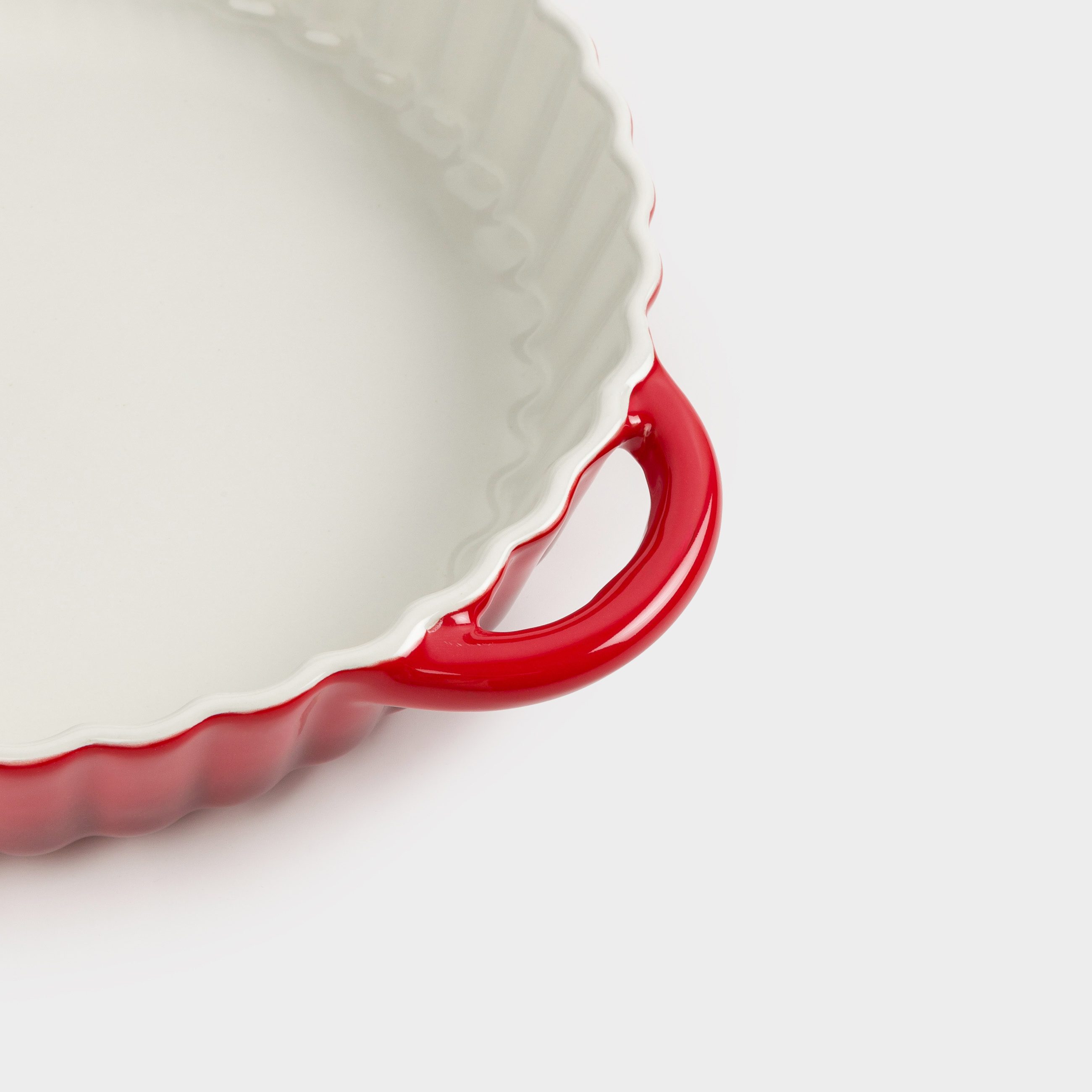 Форма для запекания, 25 см, керамика, круглая, бордовая, Градиент, Cakes gradient, image-7