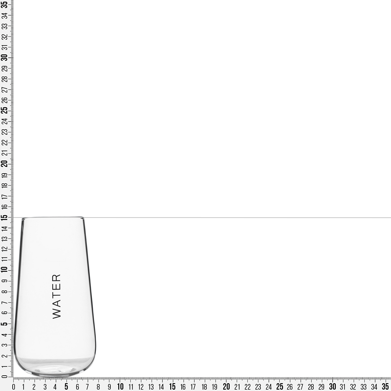 Стақан, 15 см, 500 мл, шыны Б, Clear font, image-6