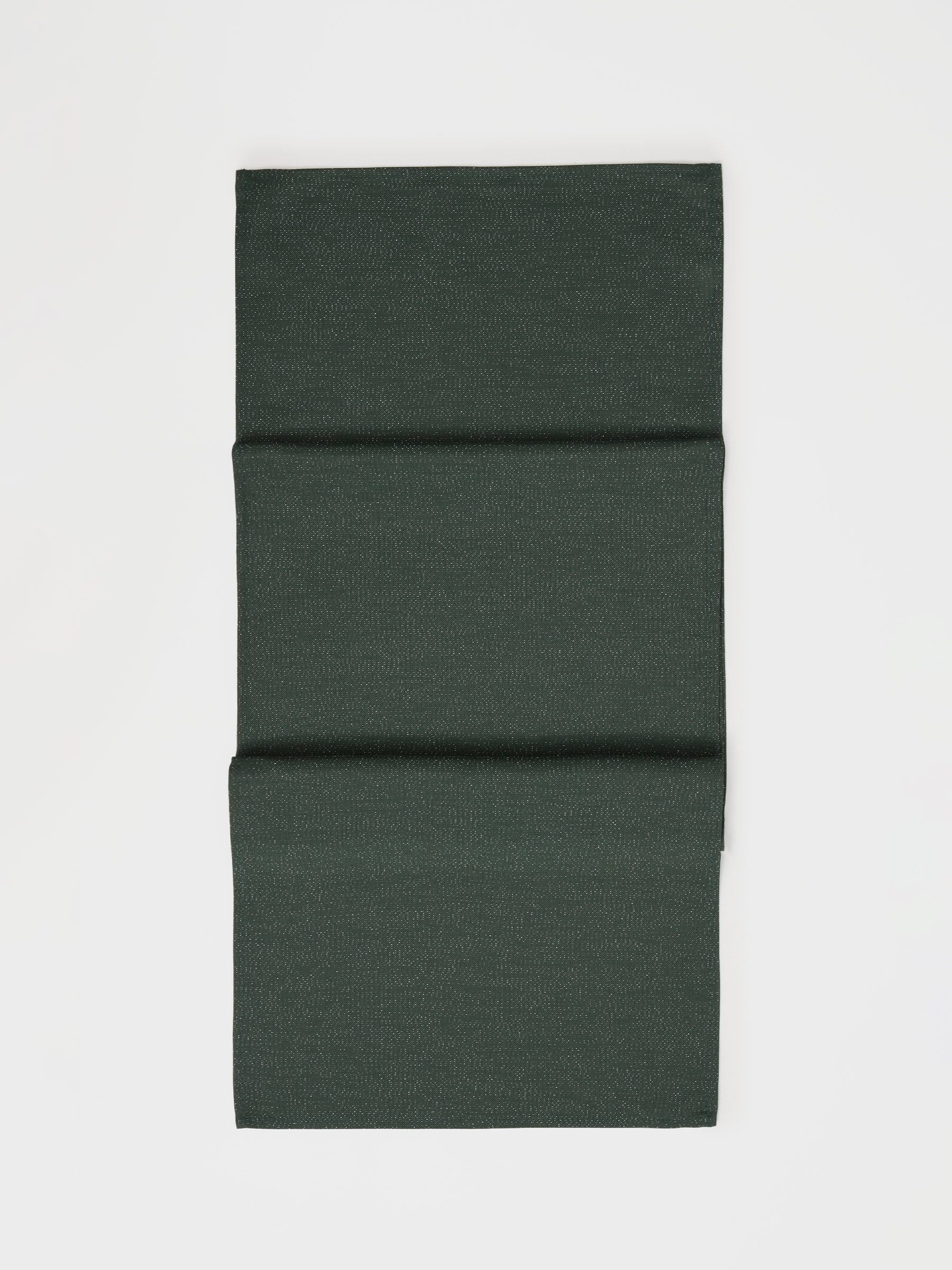 Дорожка настольная, 40х160 см, полиэстер, темно-зеленая, Green speckled, image-0