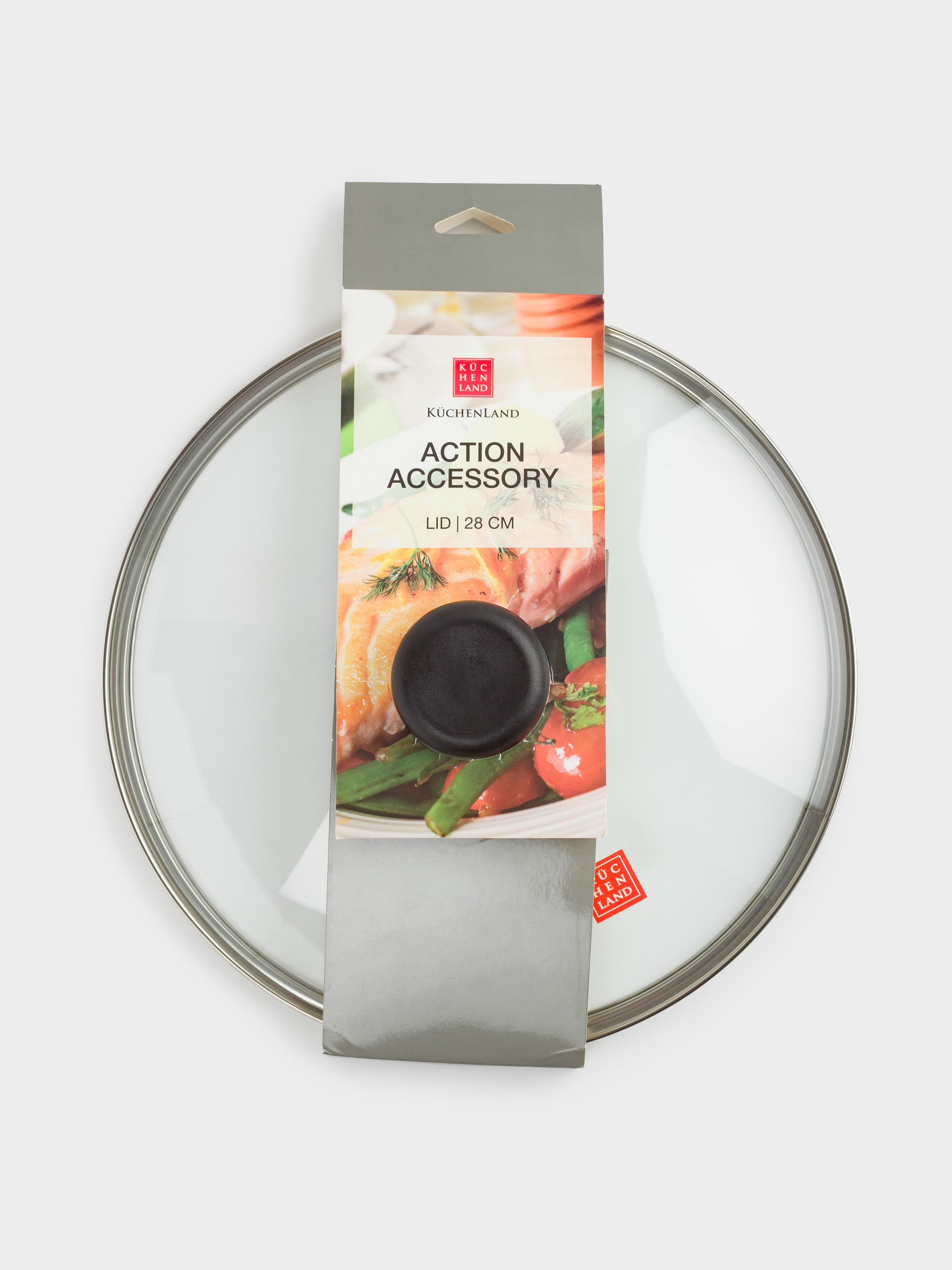 Крышка, 28 см, стекло/металл, Action Accessory, image-5