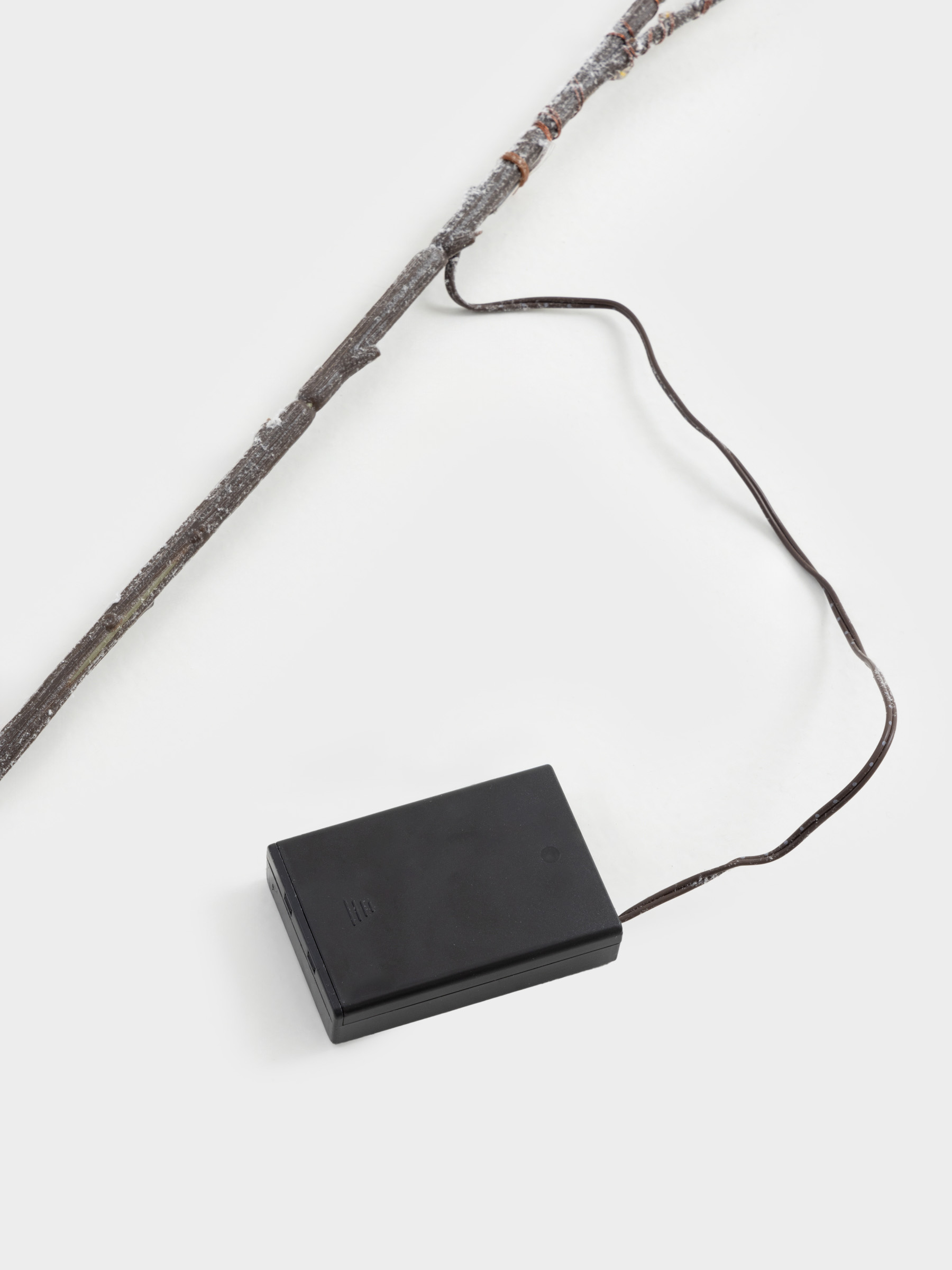 Сәндік бұтақ, 1 м, жарықтандырылған, ПВХ, күміс, Festive mood, image-2