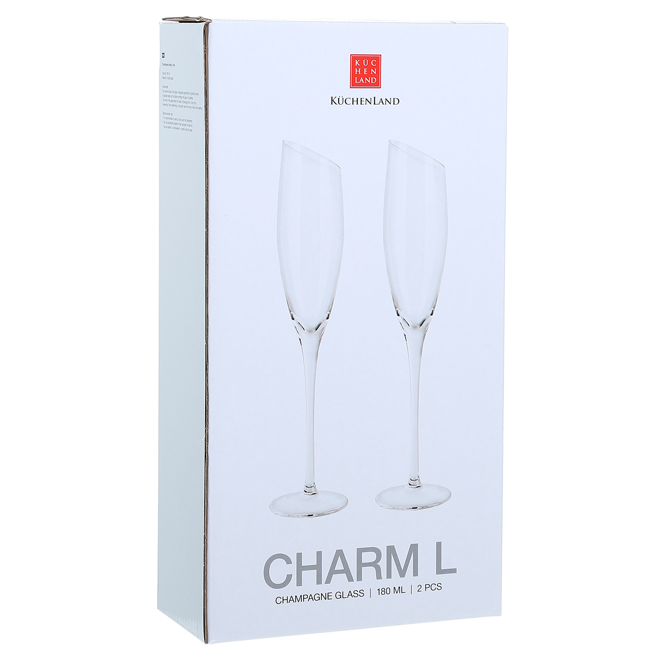 Шампан бокалы, 180 мл, 2 дана, шыны, Charm L изображение № 2