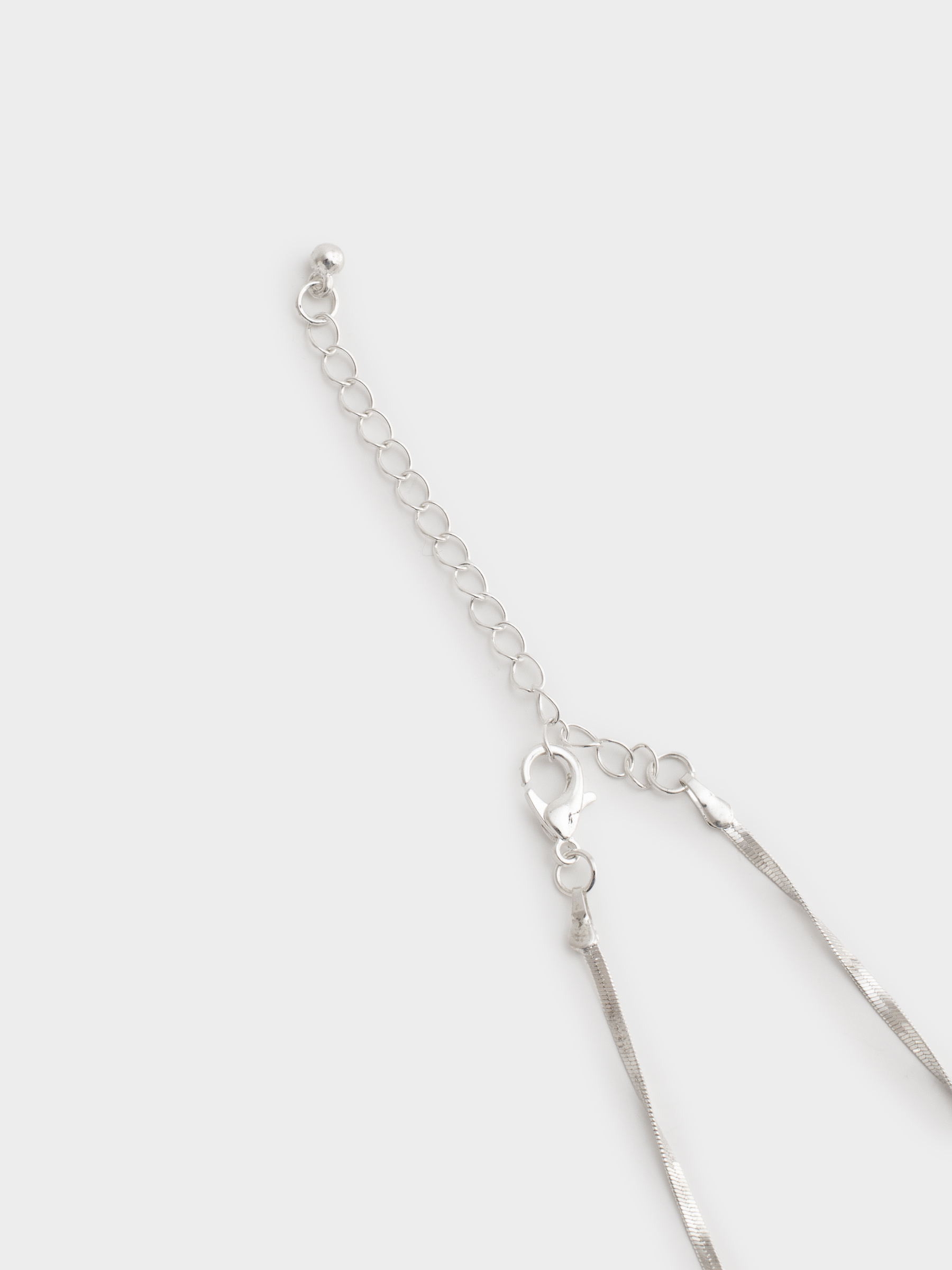 Цепочка, 40 см, металл, серебристая, Бантики, Jewelry, image-2