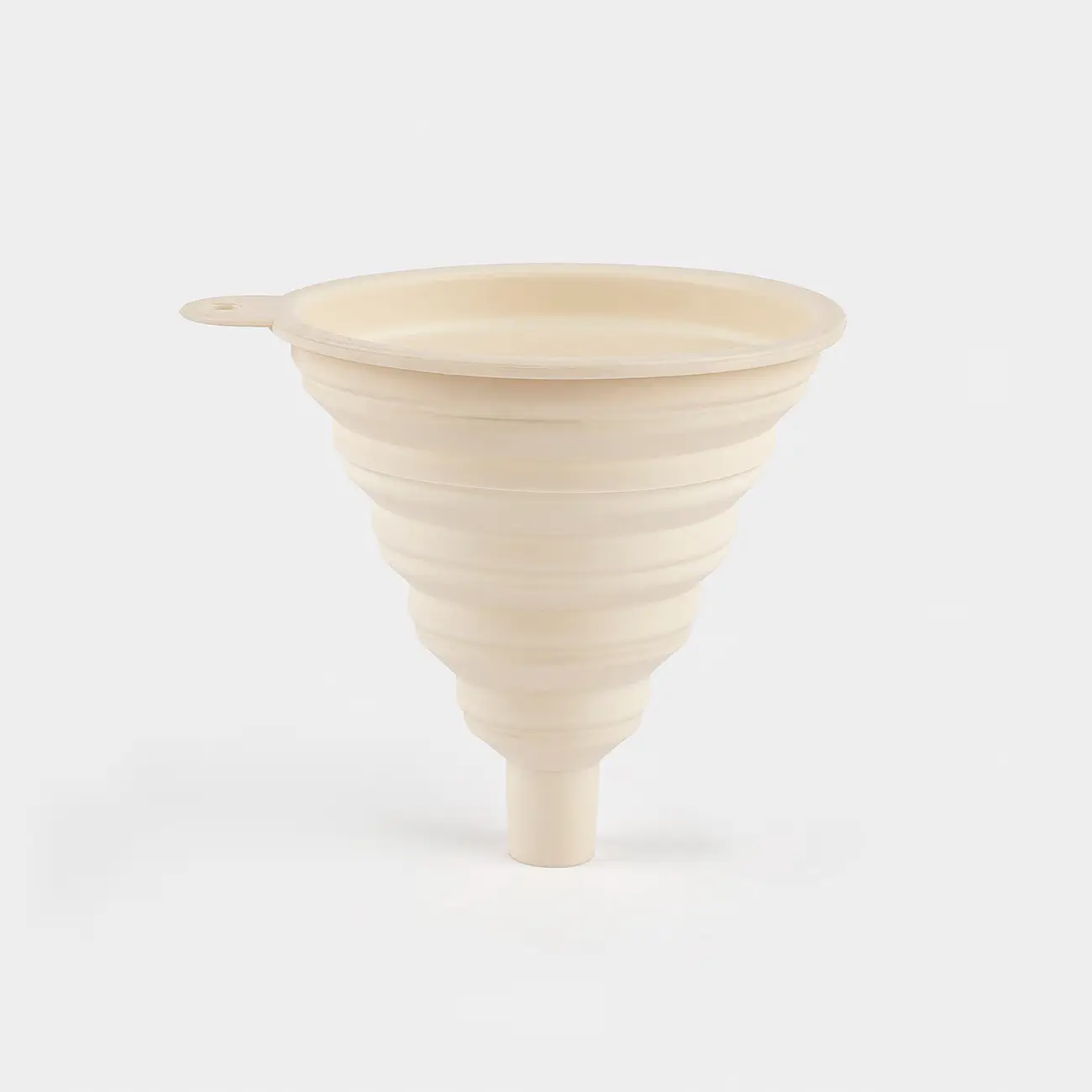 Воронка, 12х11 см, складная, силикон, кремовая, Manny