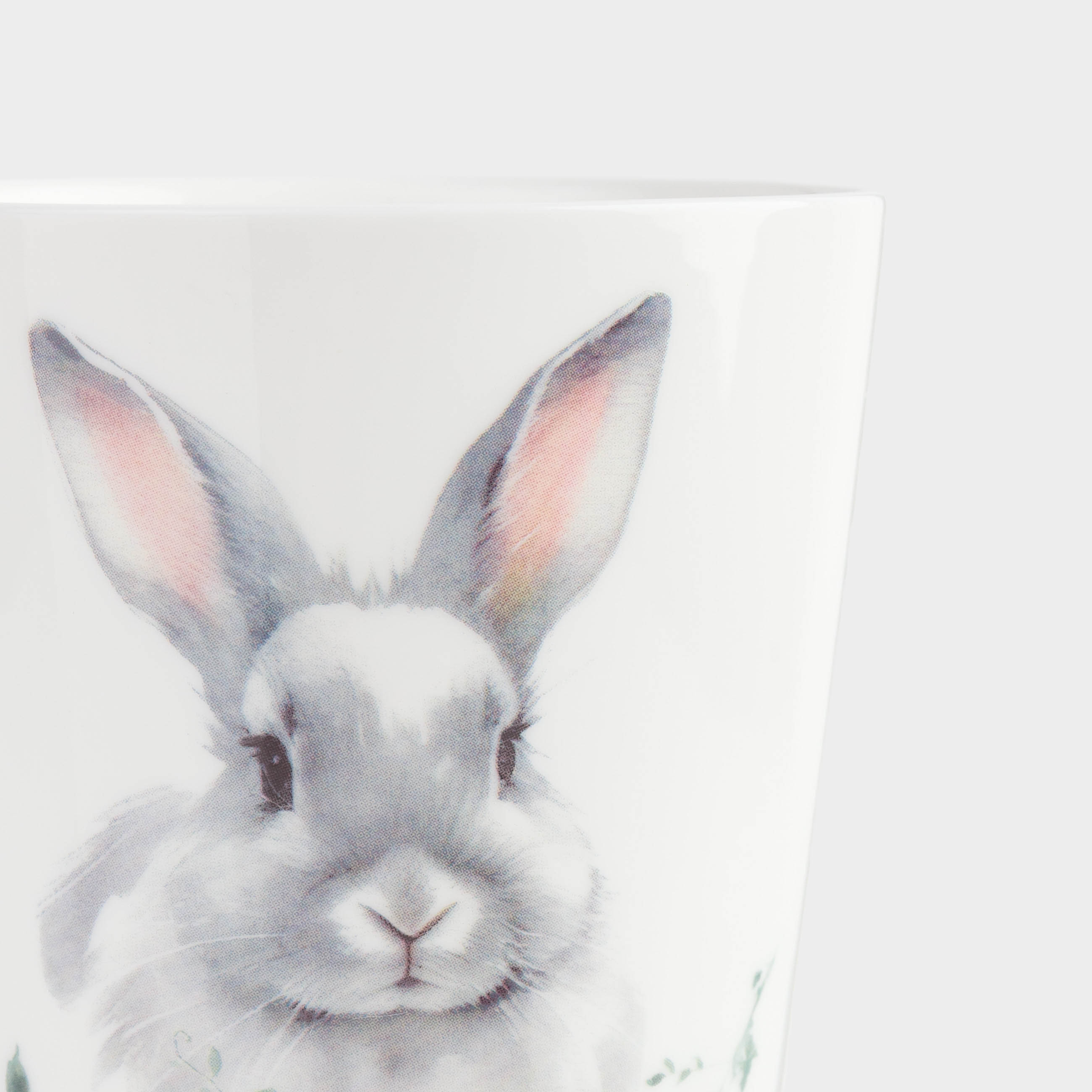 Кружка, 420 мл, фарфор N, белая, Кролик в цветах, Easter, image-5