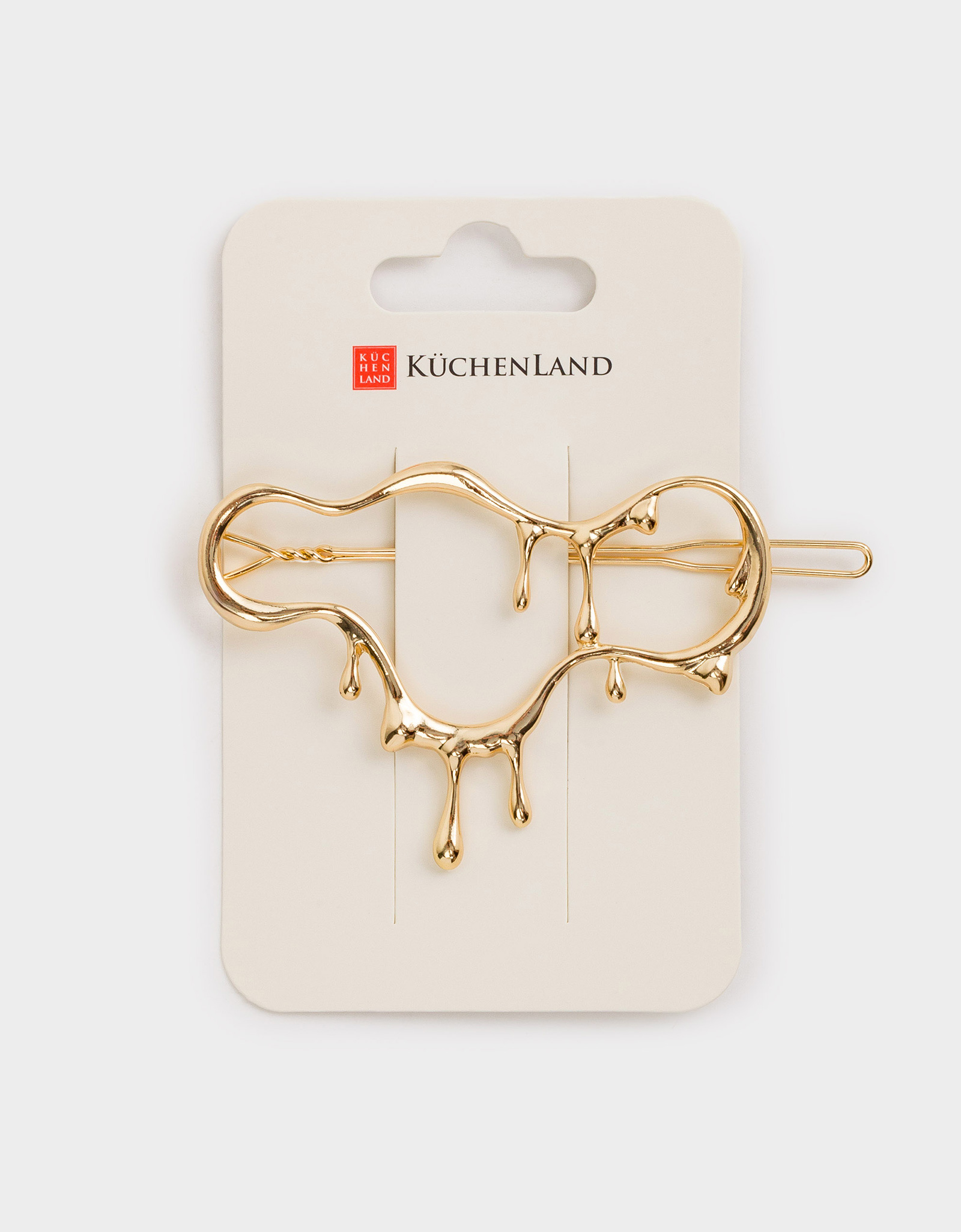 Заколка, 9 см, металл, золотистая, Jewelry, image-3