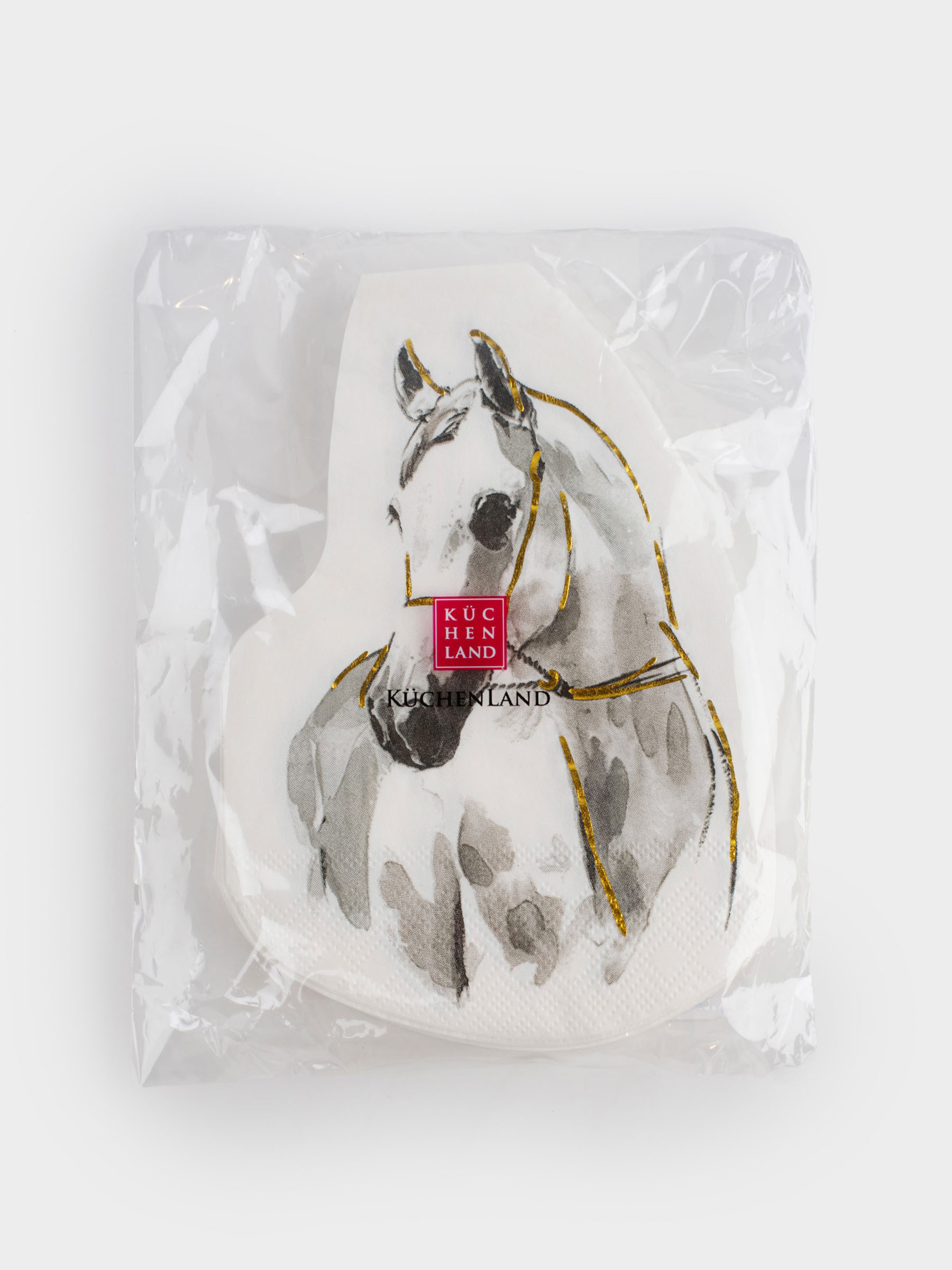 Қағаз майлықтар, 21х30 см, 20 дана, пішінді, ақ, Жылқы, Horse sketch, image-4
