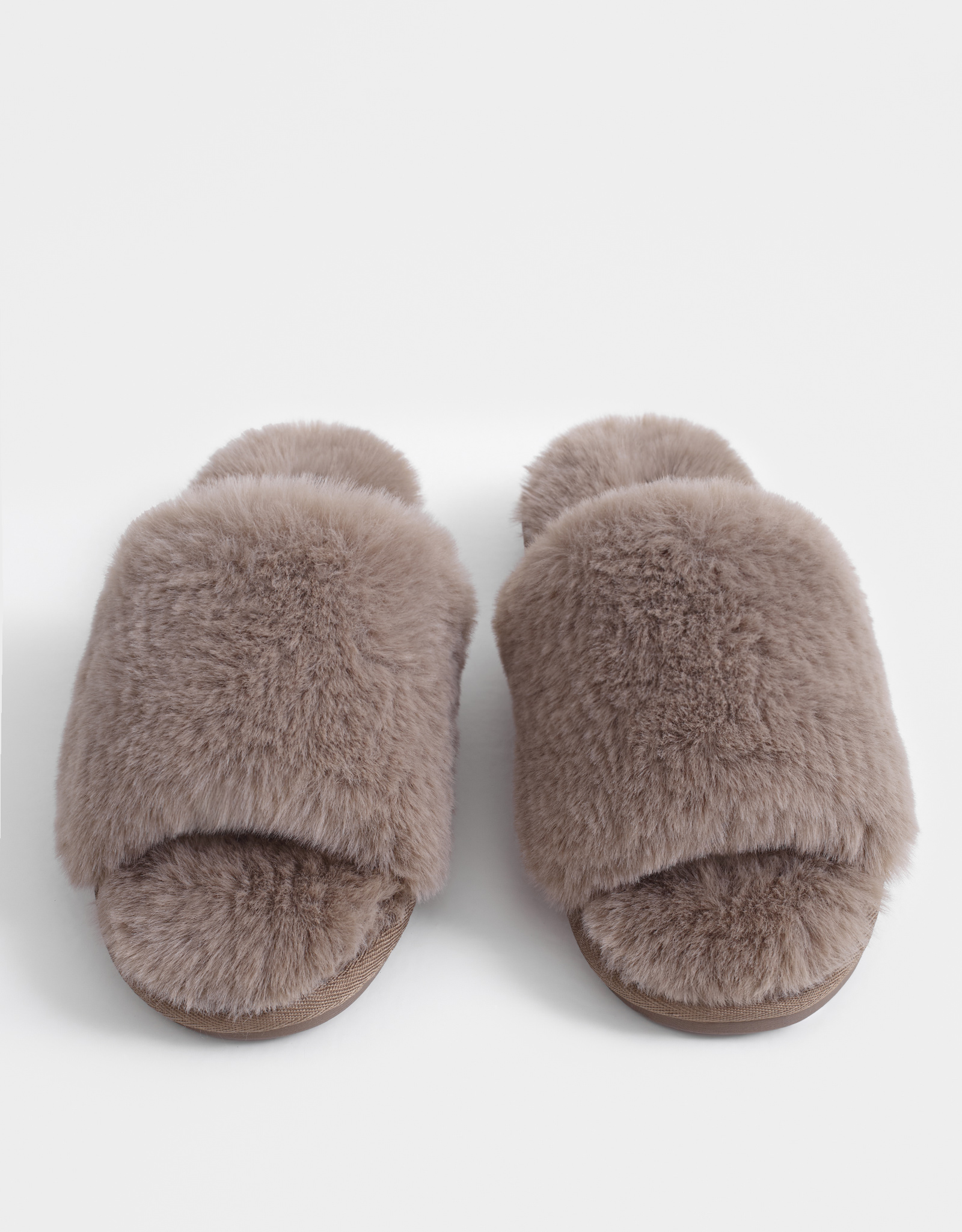 Тапочки домашние, коричневые, Tape, image-2