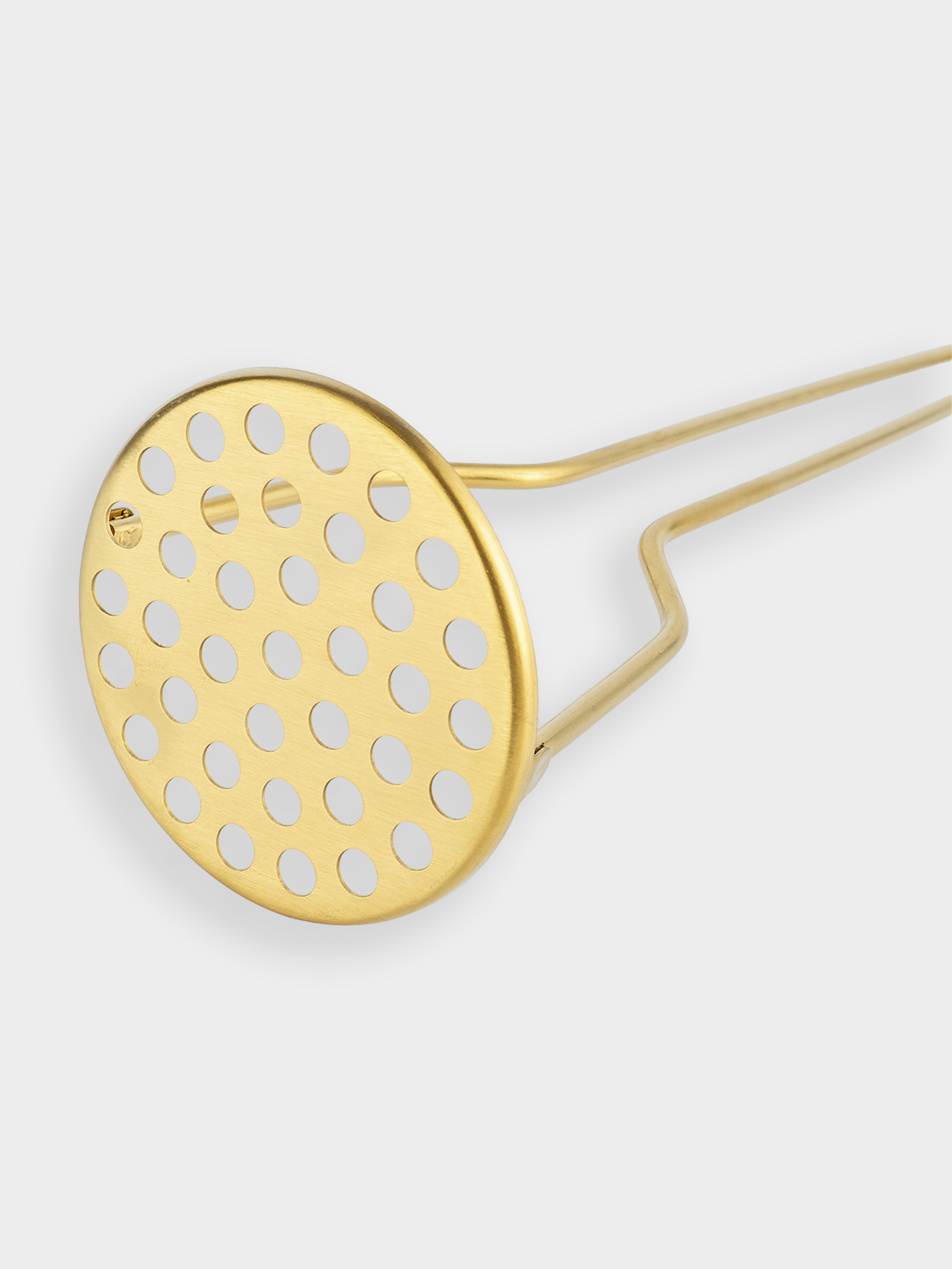 Пюреге арналған пресс, 28 см, болат, алтын, Device gold, image-2
