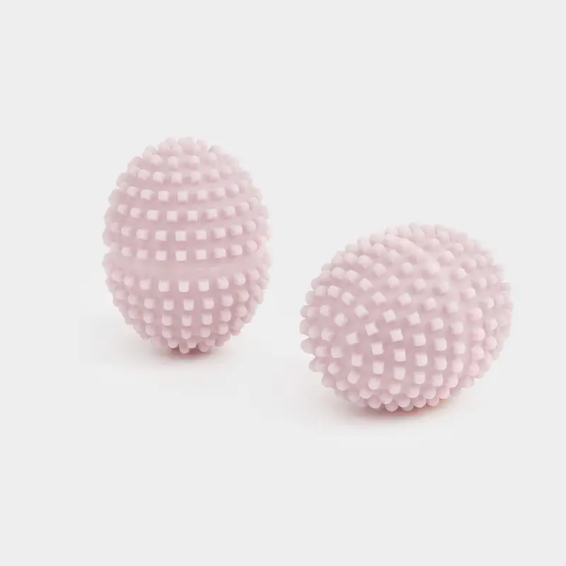 Шарик для стирки, 8 см, 2 шт, ПВХ, бежевый, Овал, Washing ball ,image-0