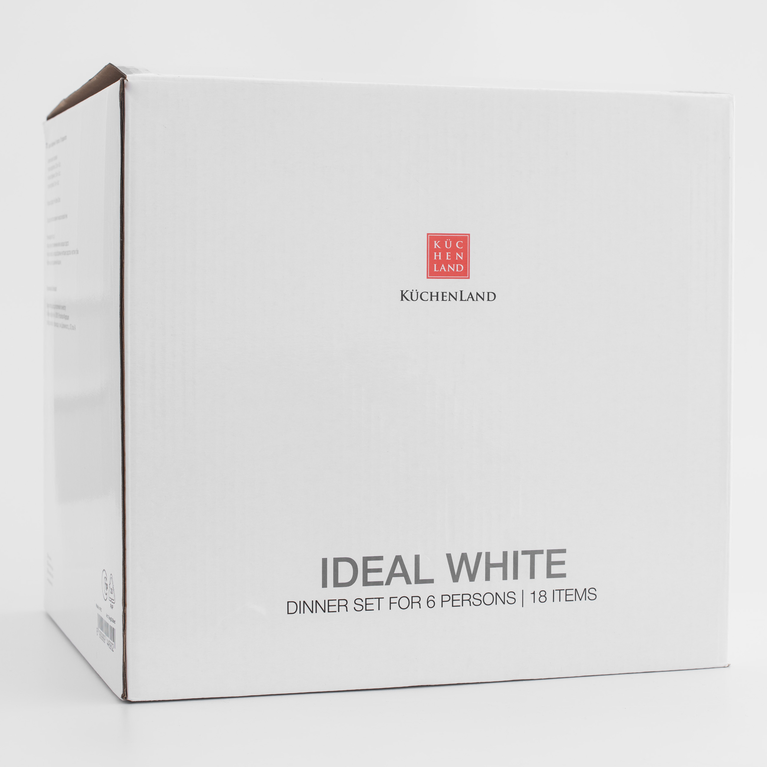Сервиз обеденный, 6 перс, 18 пр, фарфор F, белый, Ideal white, image-5