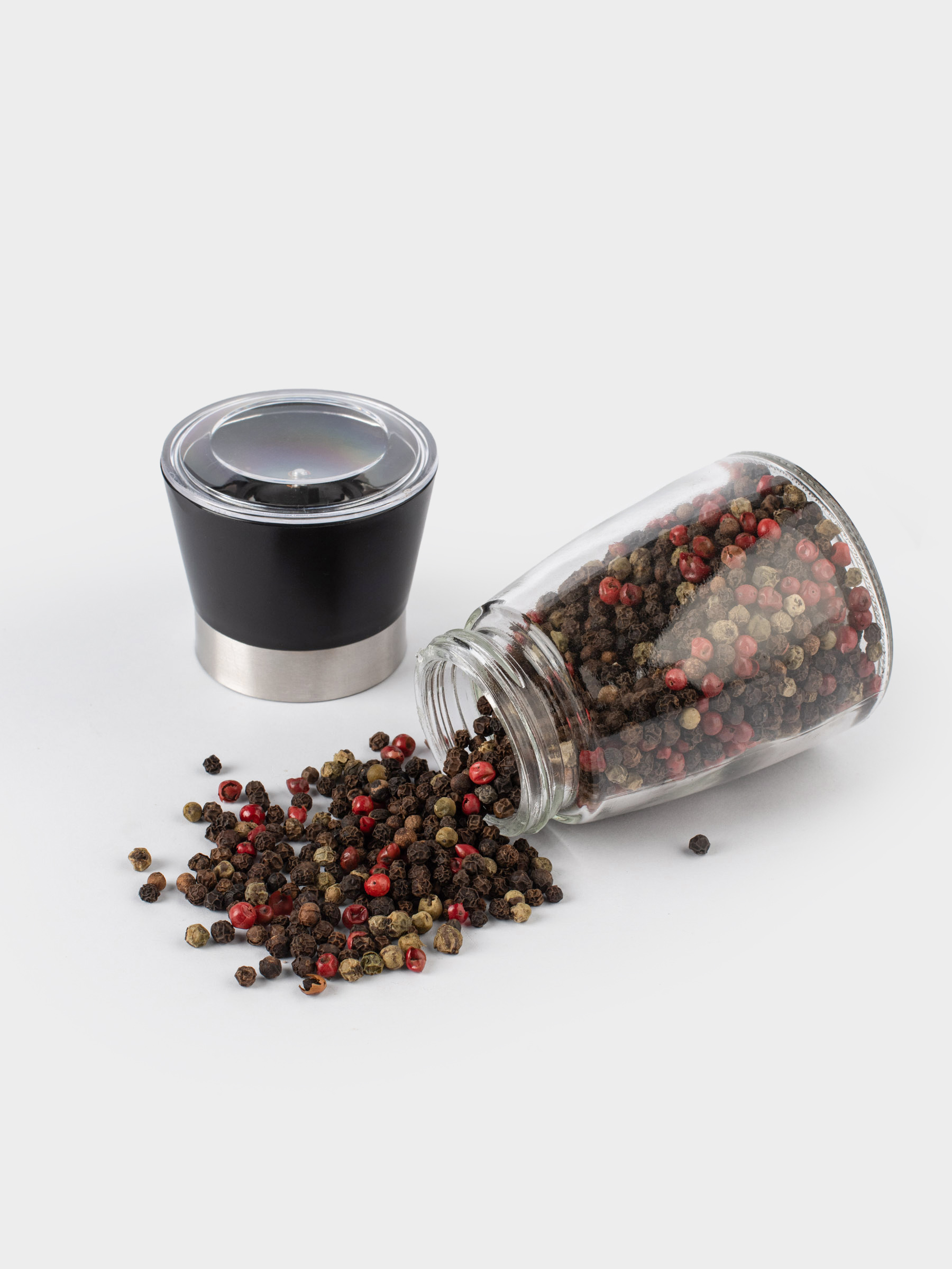 Мельница для специй 13 см, механическая, стекло, Три перца, Seasoning BBQ, image-5