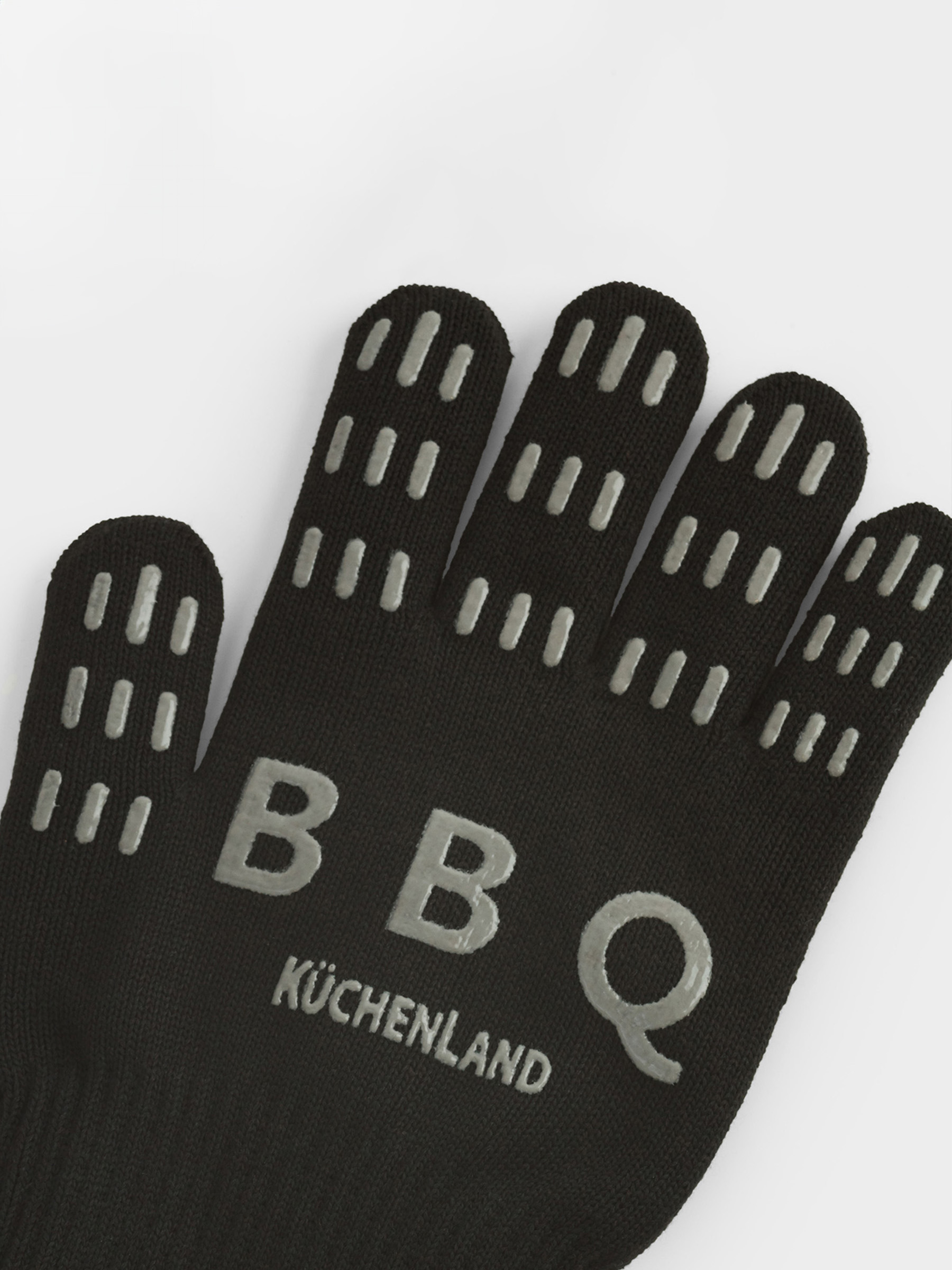 Ыстықтан қорғайтын қолғап, өлшемі М, полиэстер/силикон, қара, BBQ, image-4