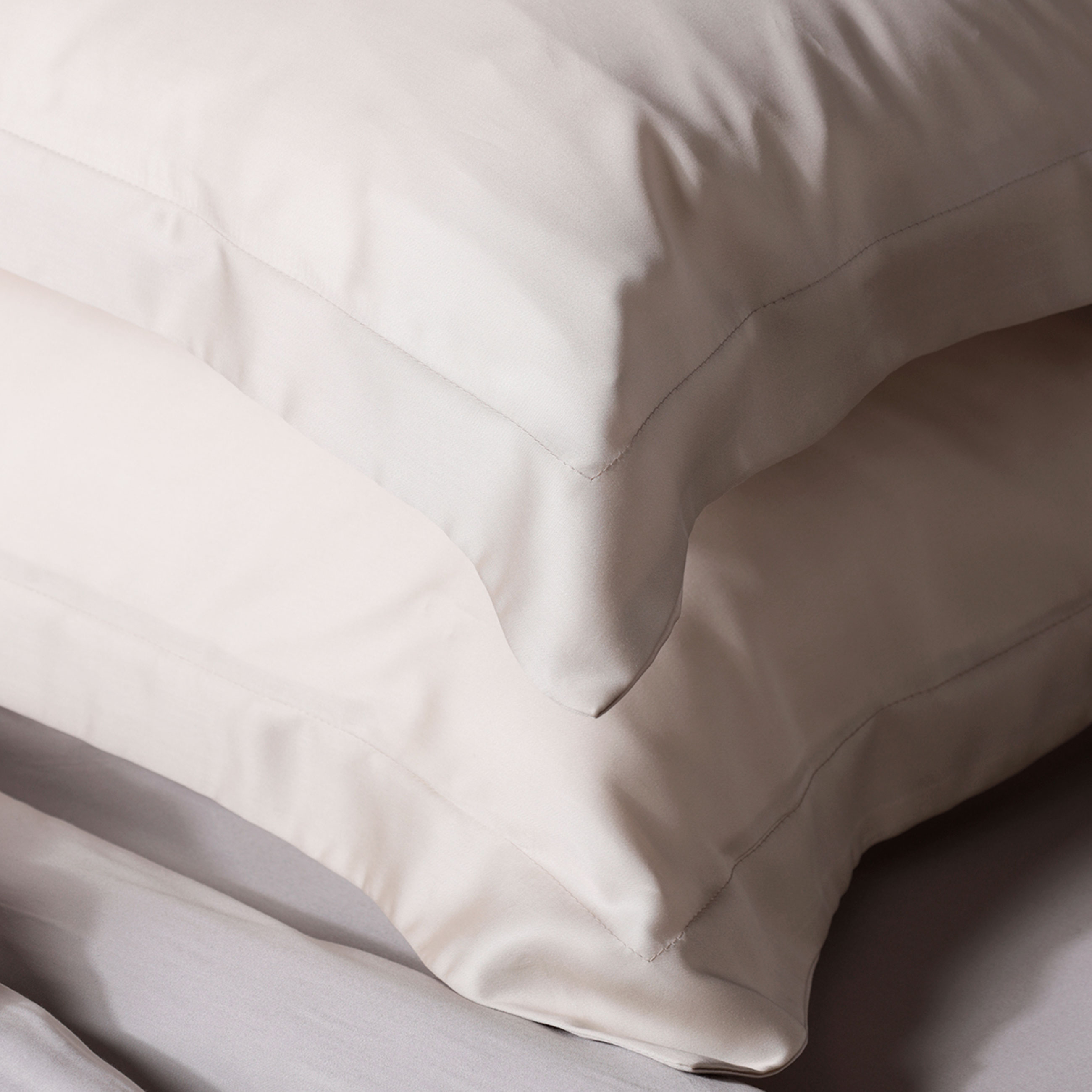 Жастық қап, 50х70 см, 2 дана, тенсель 300 ТС, сүт түсті, Tencel, image-3