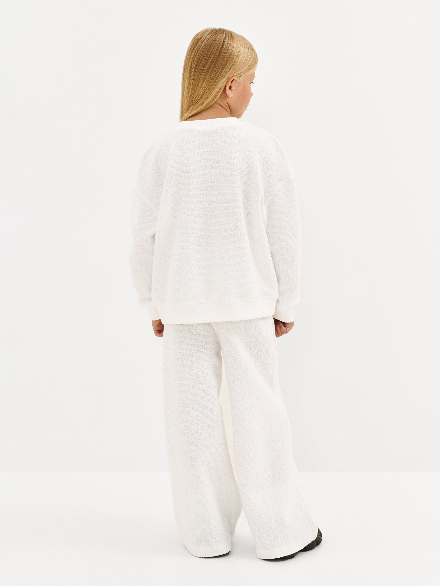 Свитшот детский, для девочек, молочный, Tiziana, image-4