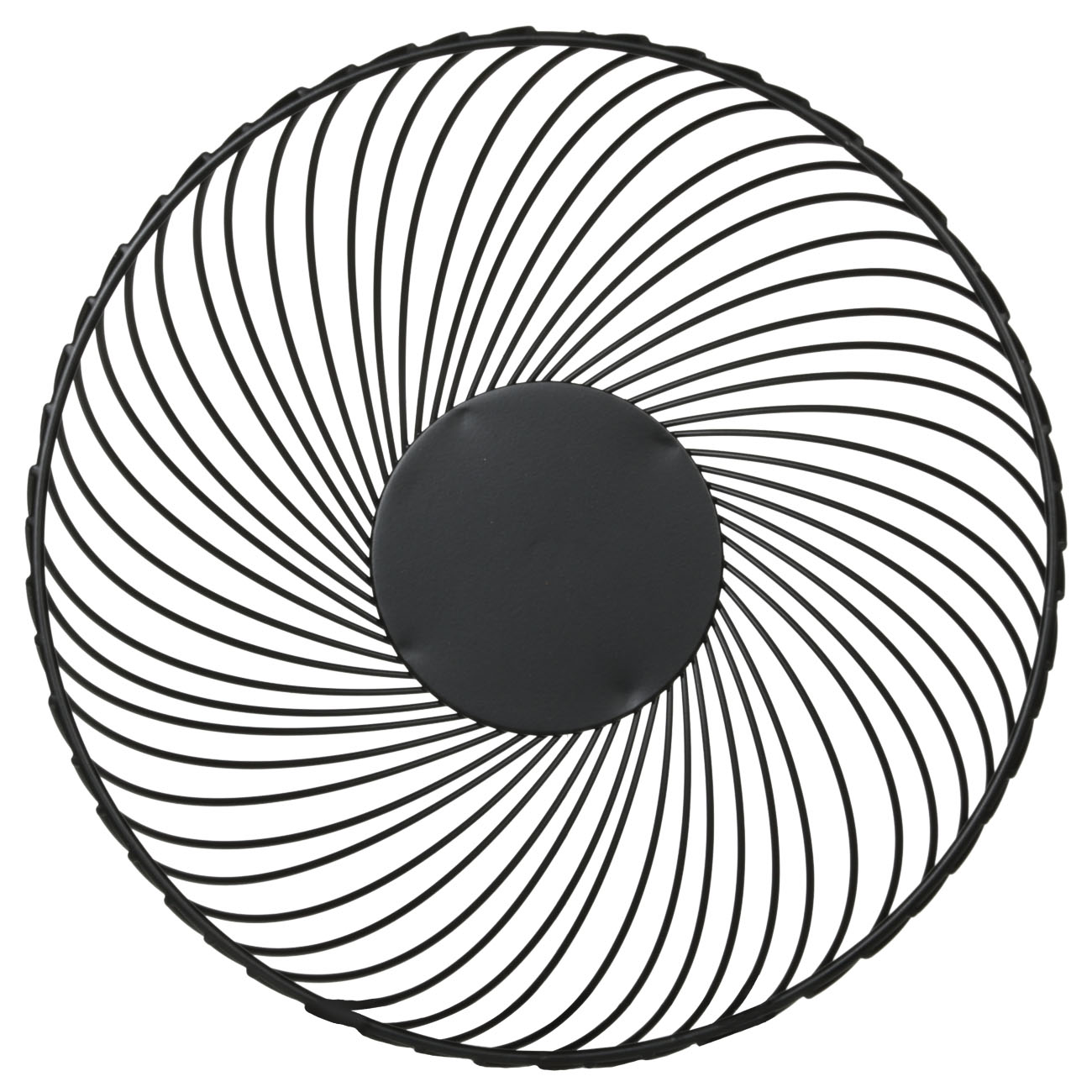 Корзина для фруктов, 26 см, металл, черная, Twist black, image-1