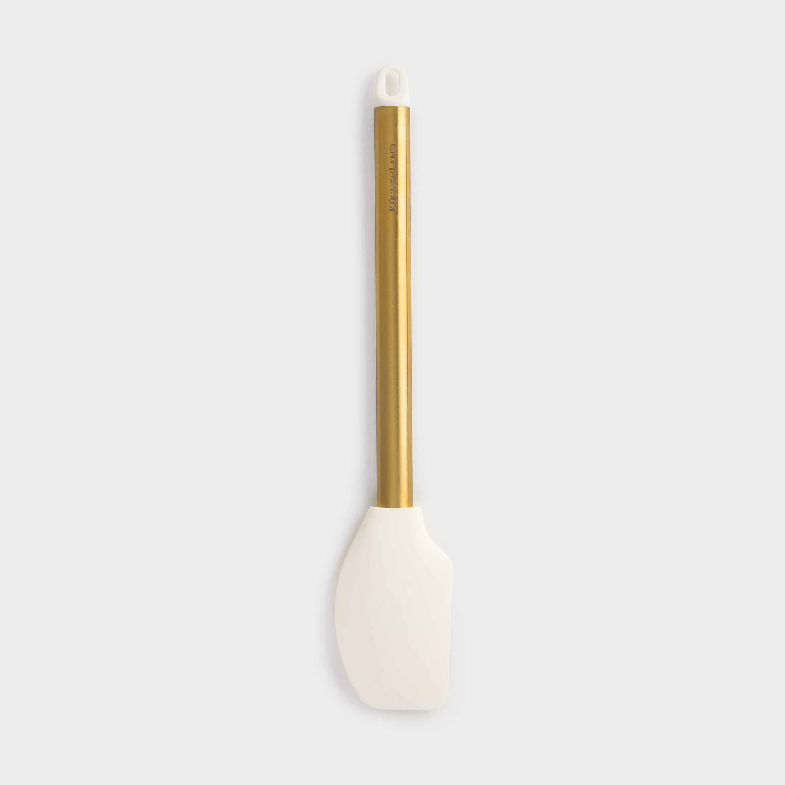 Қалақ, 28 см, болат/силикон, сүт түстес, Bello gold, image-0